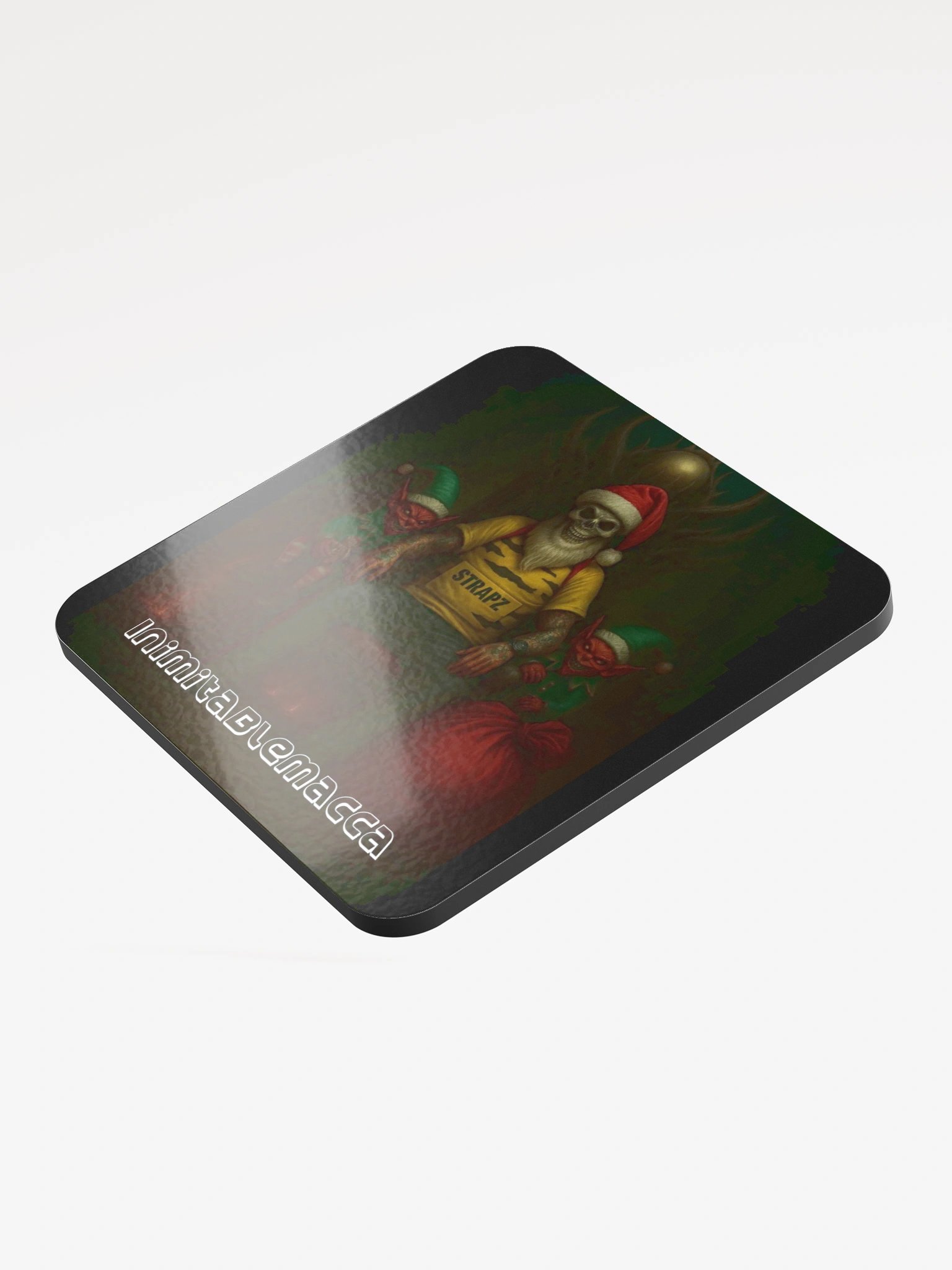 Macca on Throne Christmas Edition Cork Coaster product image (3)