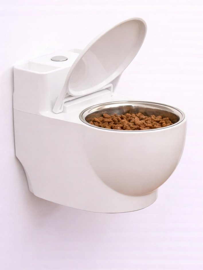 Toilet-Shaped Water Bowl for Cats product image (3)