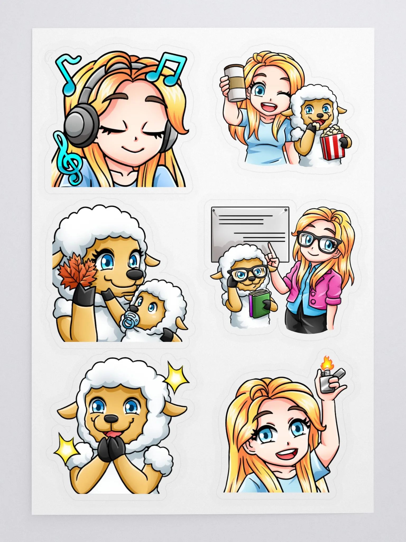 Melissa Emote Stickers Set 5 product image (3)