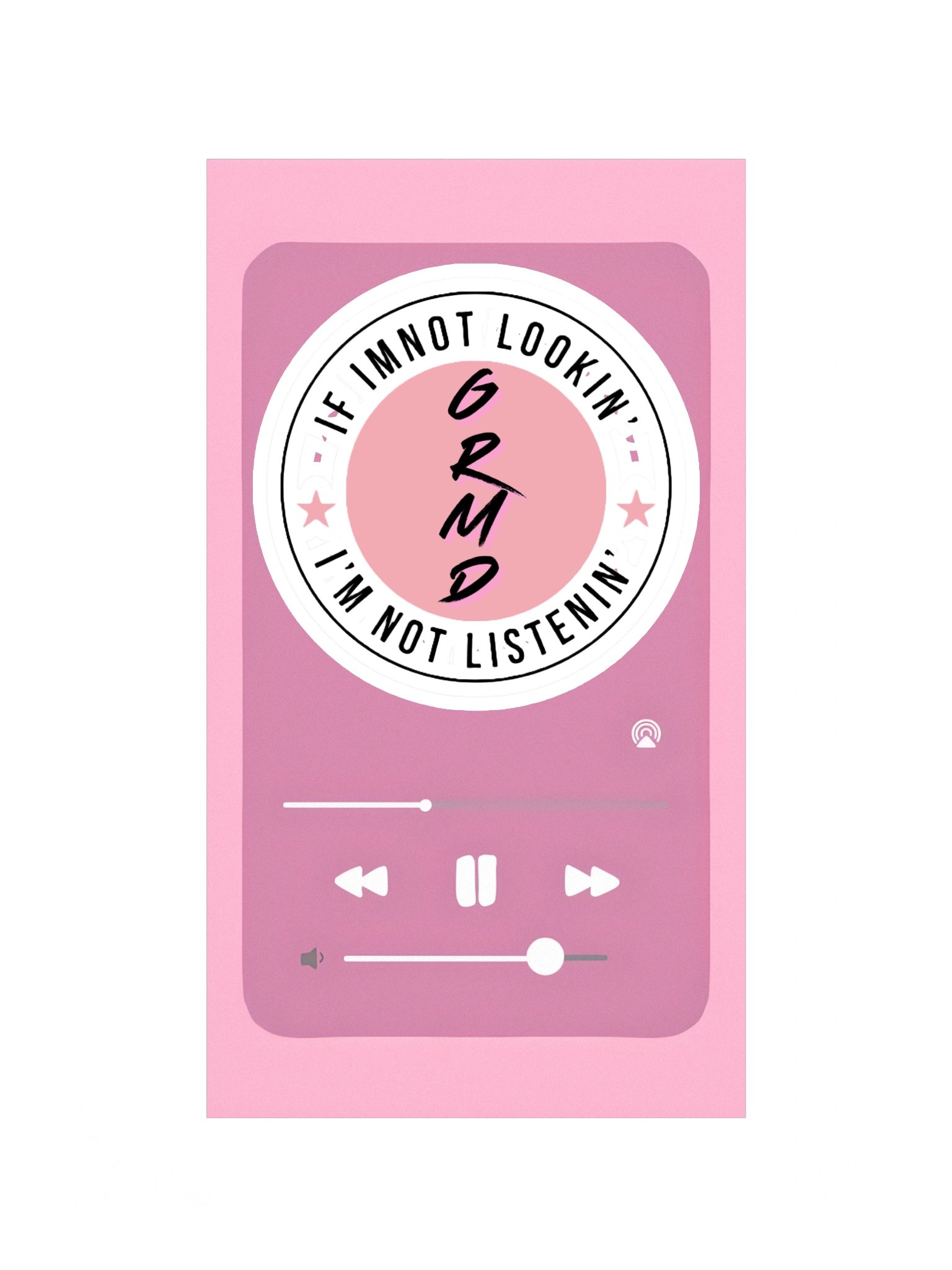 Not Listenin' Sticker product image (3)