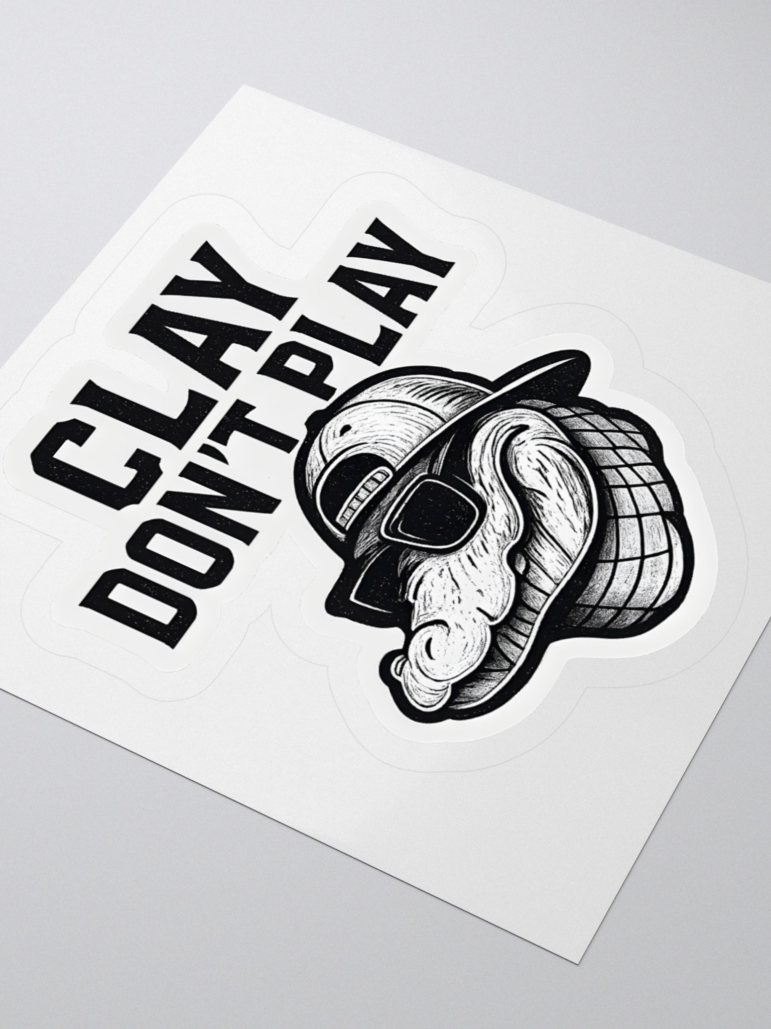 “Clay Don’t Play” Gator Sticker product image (7)