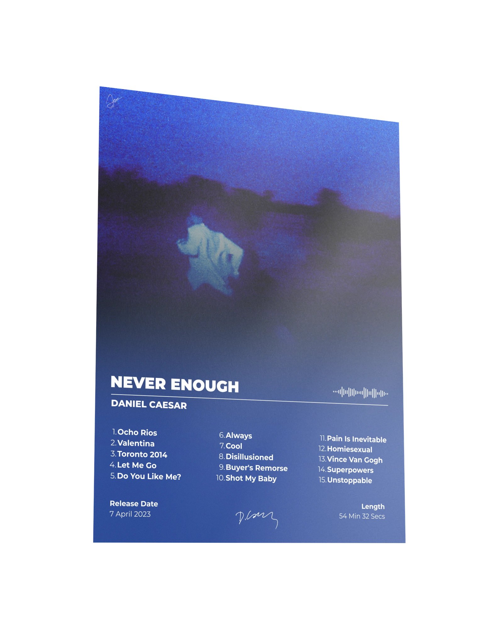 Daniel Caesar Never Enough Album Poster product image (5)