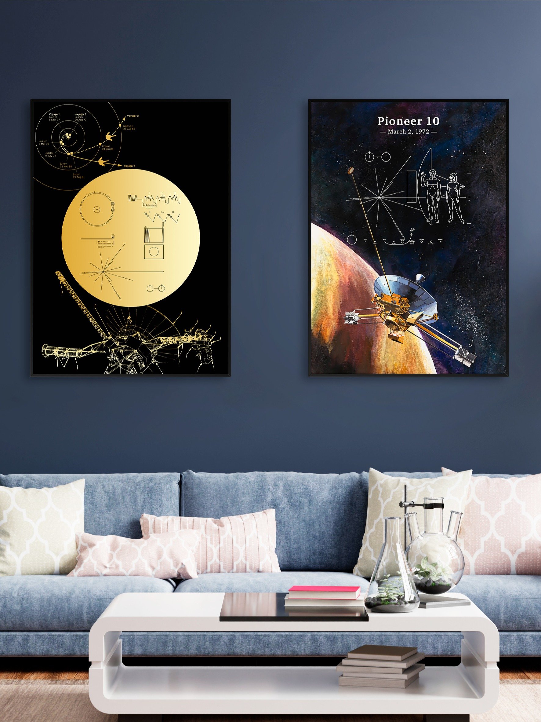 NASA Voyager 1 Golden Record — space poster, science print product image (5)