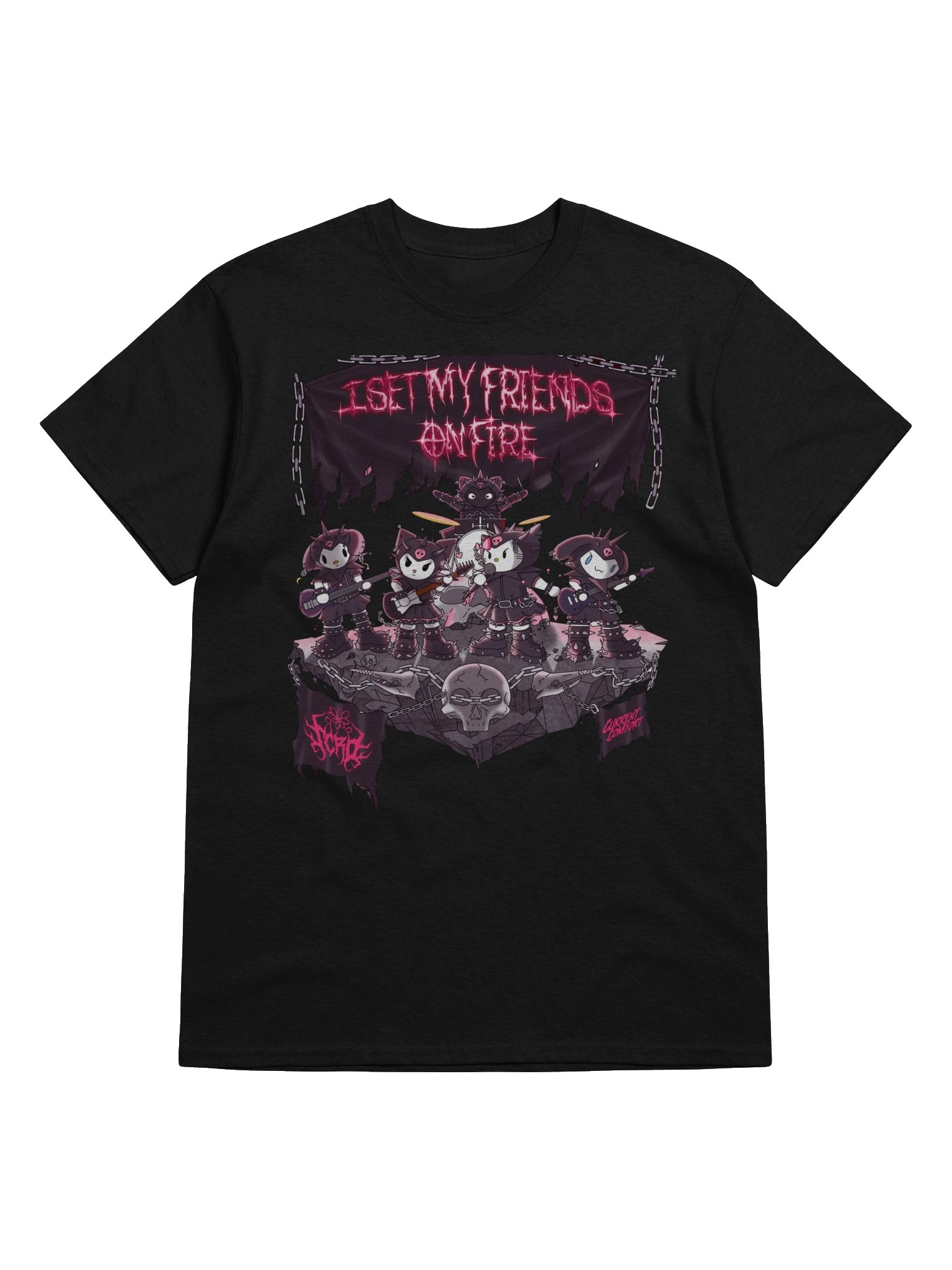 I Set My Friends On Fire Warped Tour Merch Tshirt product image (1)