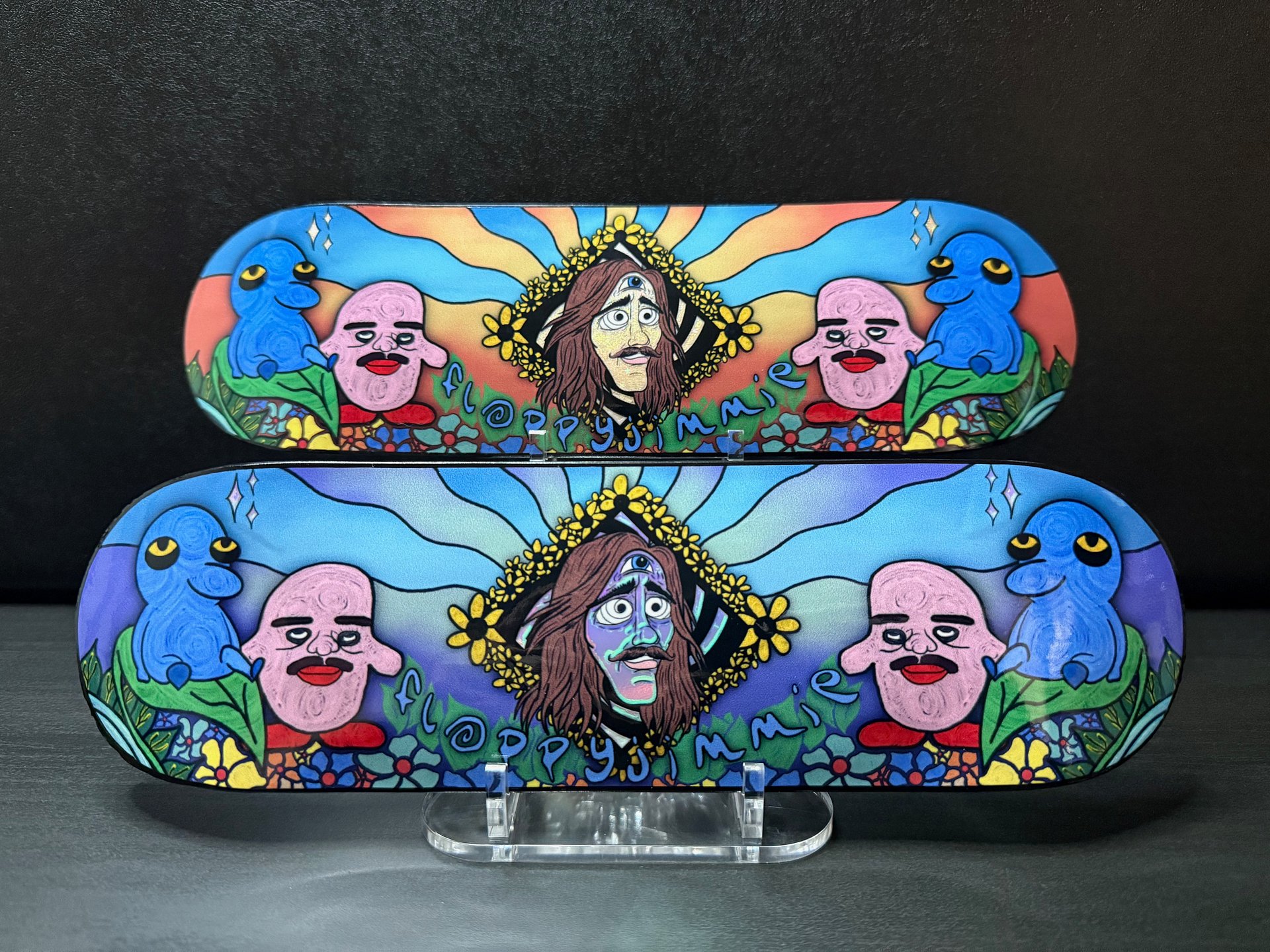 *LIMITED EDITION* 5 YEAR ANNIVERSARY COLLECTIBLE NIGHT / DAY HANDBOARDS !!! product image (2)