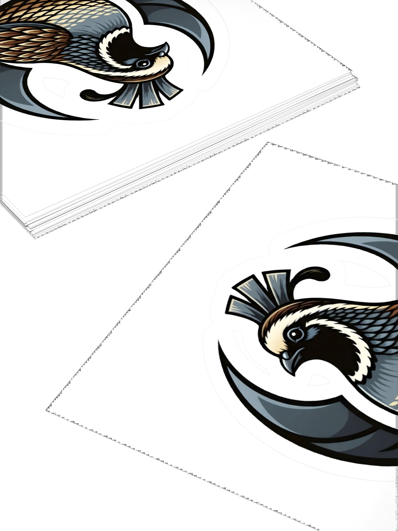 Rebel Quail Kiss Cut Stickers product image (11)