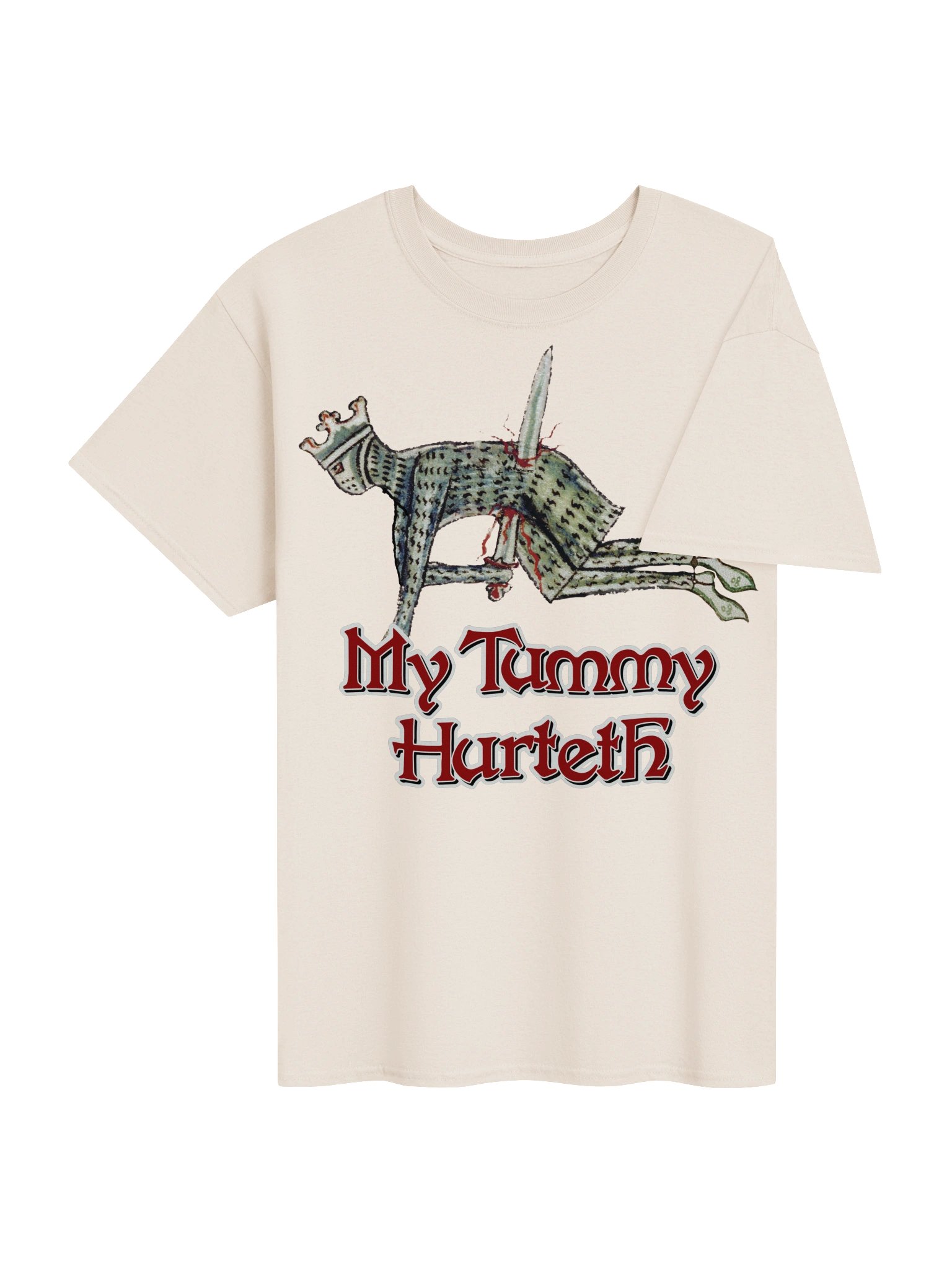 My Tummy Hurteth - Medieval Knight T-shirt product image (84)