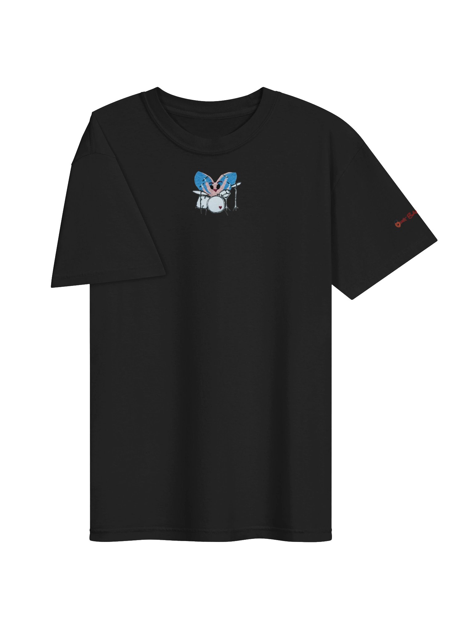 Bug Band Adult Unisex Digital Print Tee Centered  PinkBug with Logo product image (3)