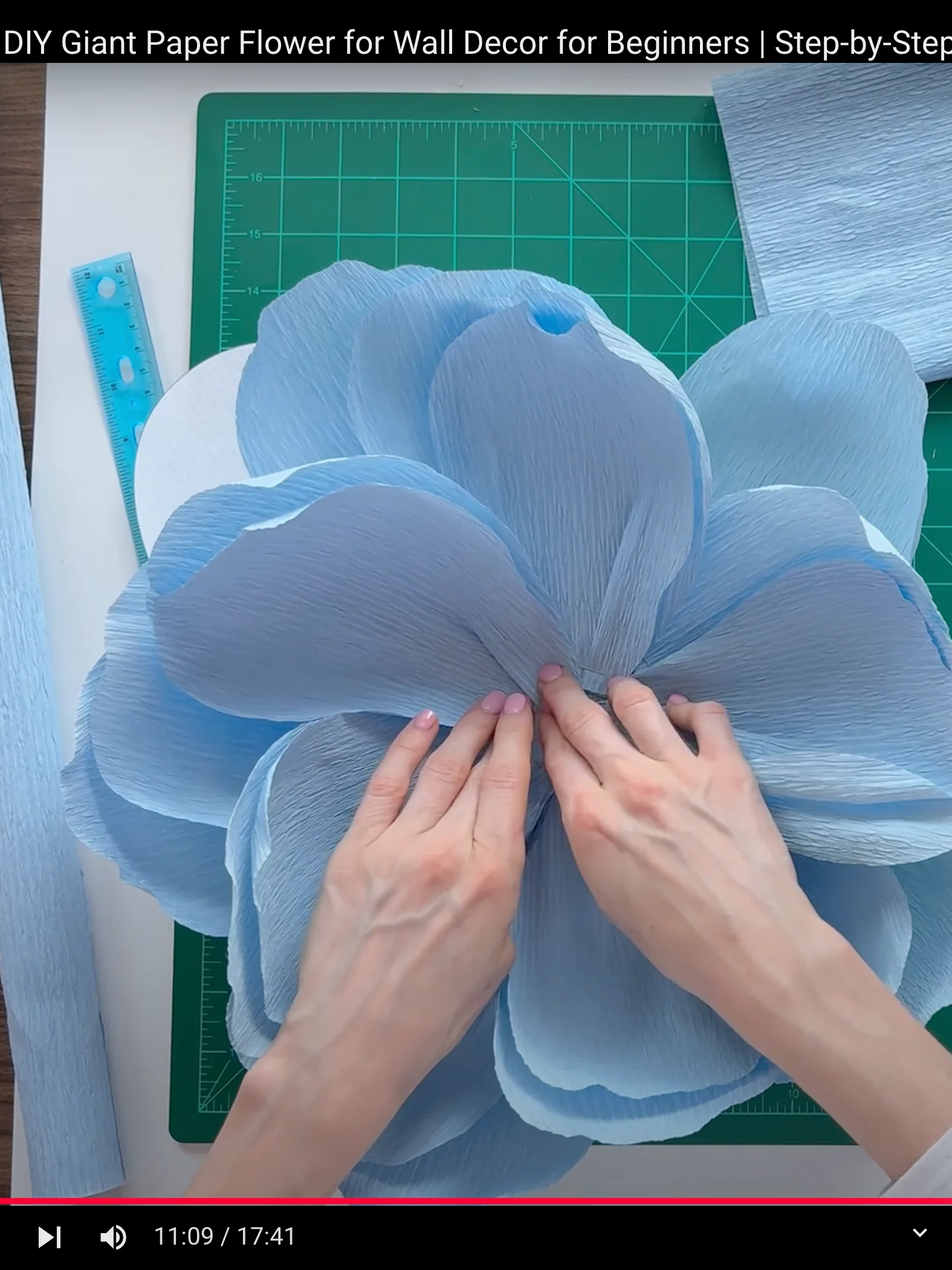 DIY Giant Crepe Paper Flower: Templates from Video Tutorial product image (3)