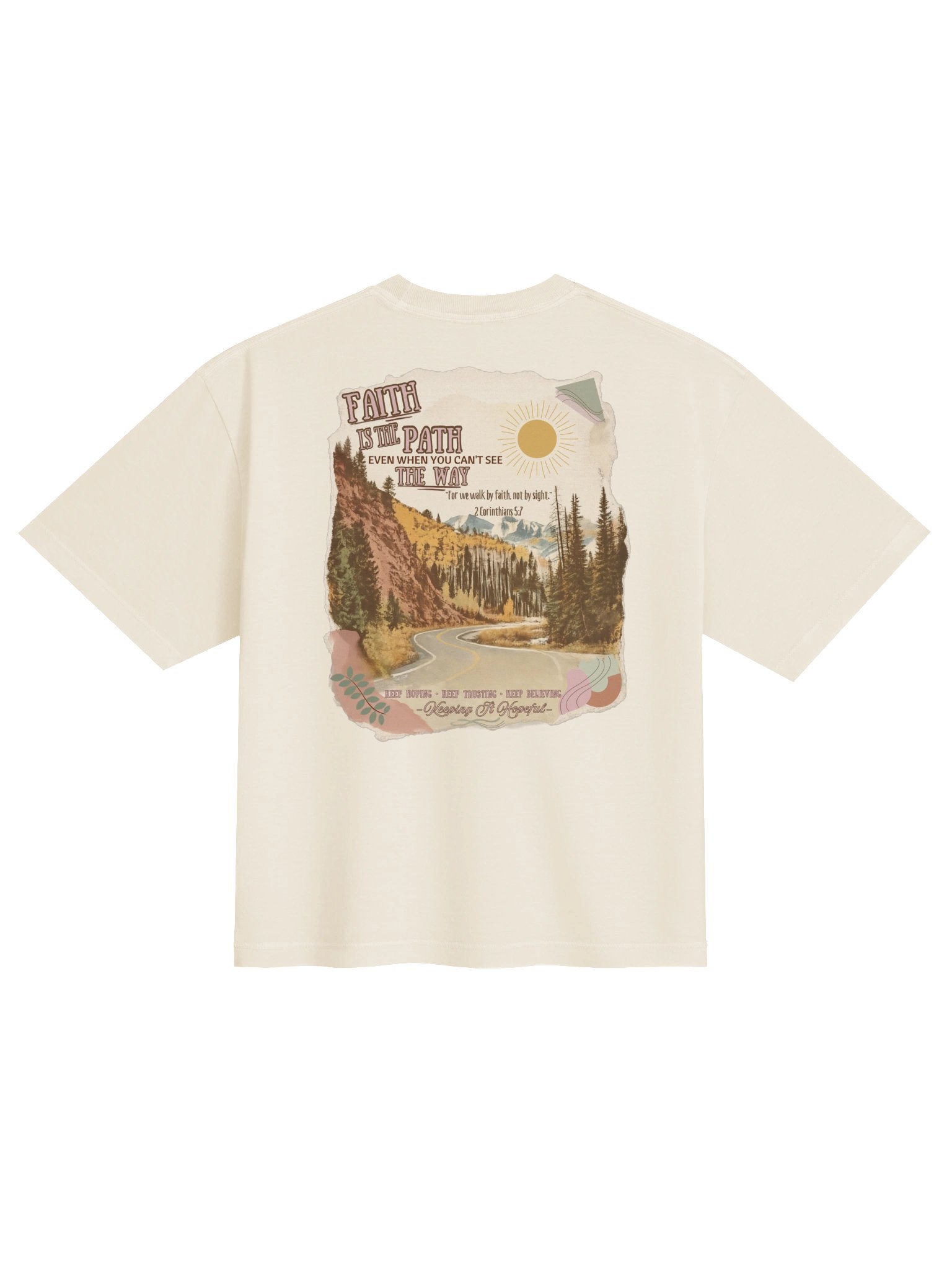 Womens Faith Is The Path Heavyweight Boxy Tee product image (1)