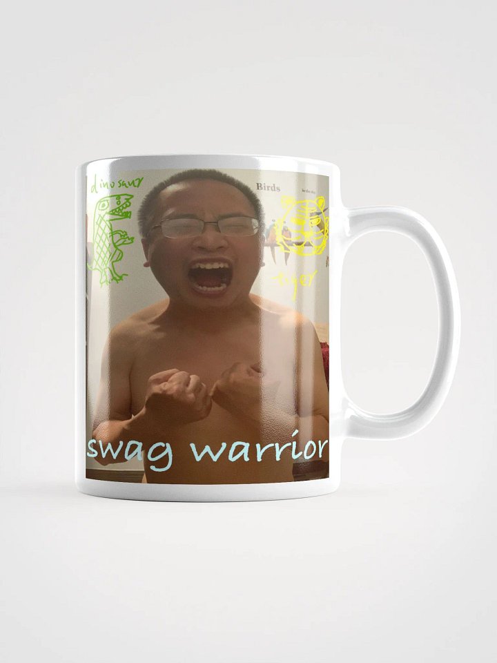 White Glossy Mug: swag warrior 2.0 product image (2)