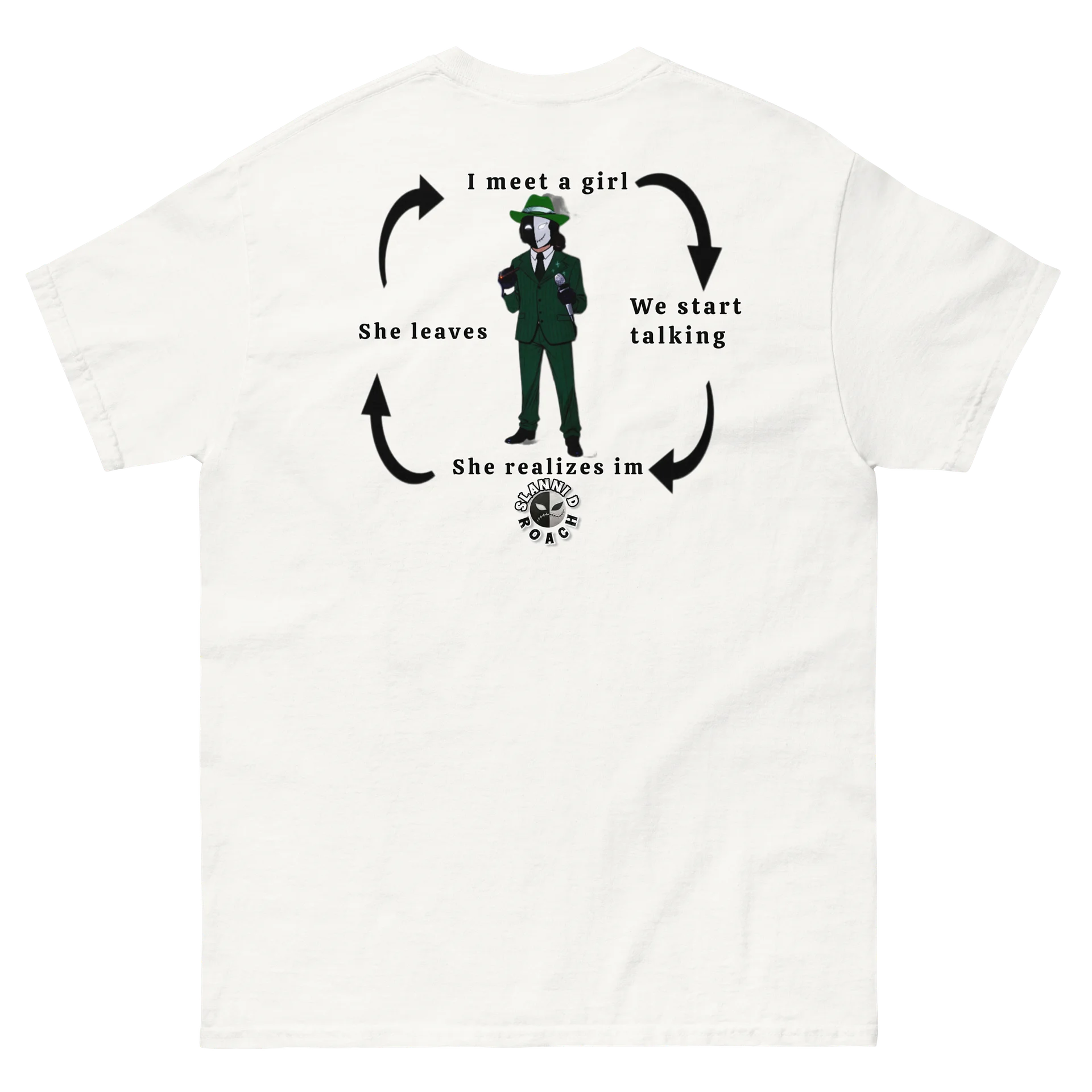 Limited time Slanni D Roach "I meet a girl" Graphic Tee product image (97)