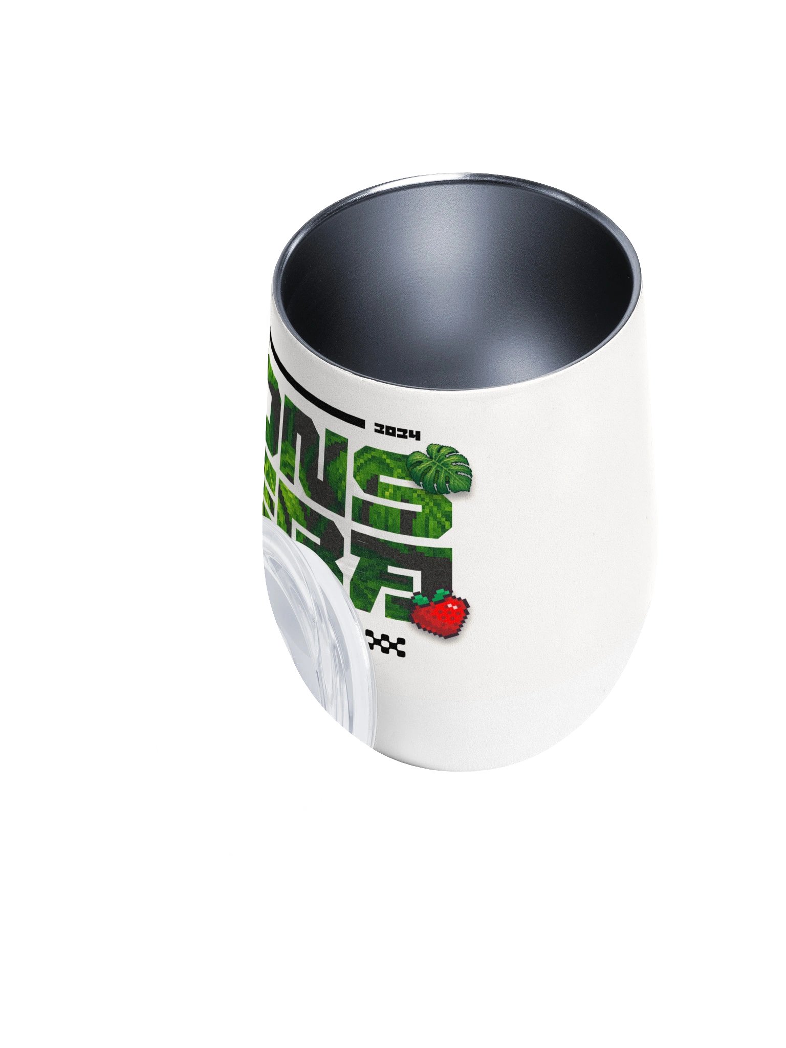 Pixelated Monstera Wine Tumbler product image (3)
