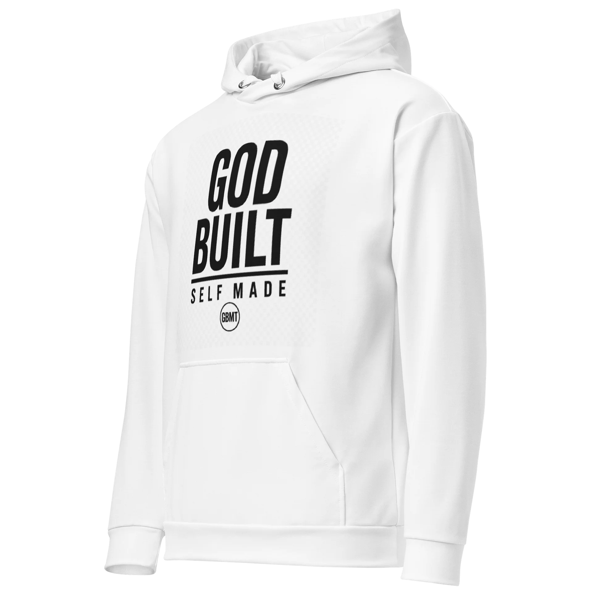 God Built Self Made Hoodie – White Edition product image (3)