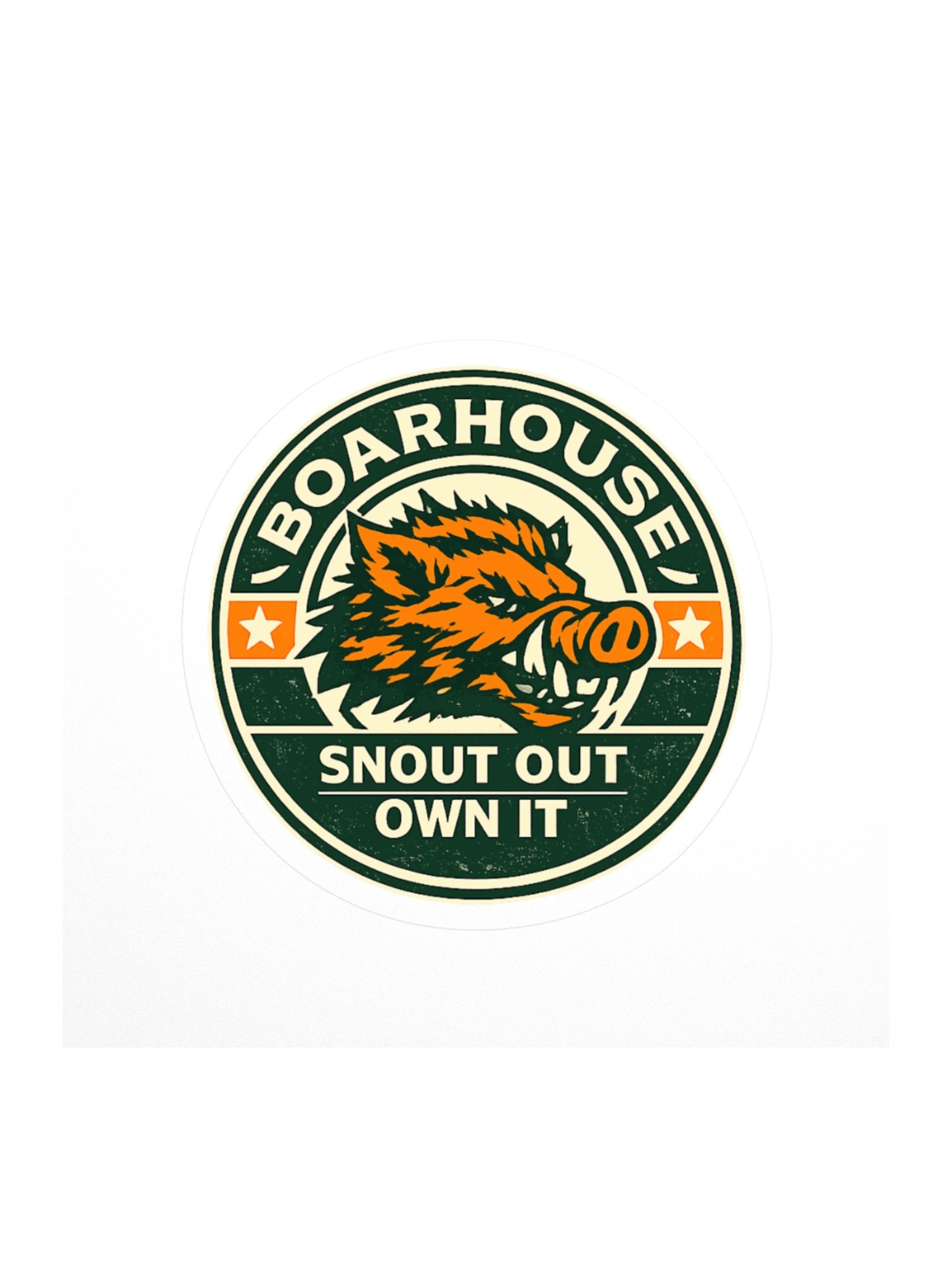 BOARHOUSE NYC Boar Badge Sticker product image (1)