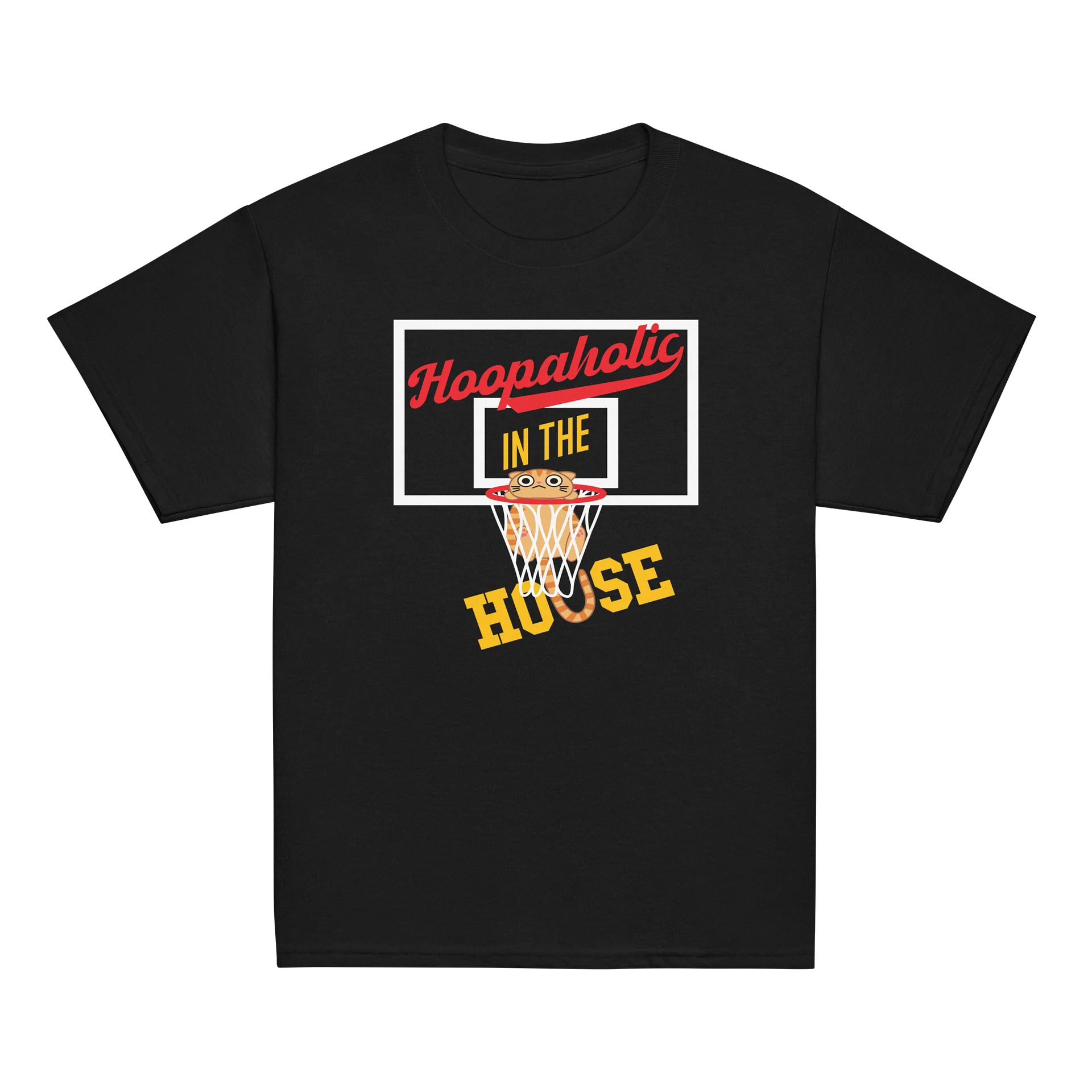Basketball Cat (Hoopaholic IN THE HOUSE) - Youth Heavyweight T-shirt product image (2)