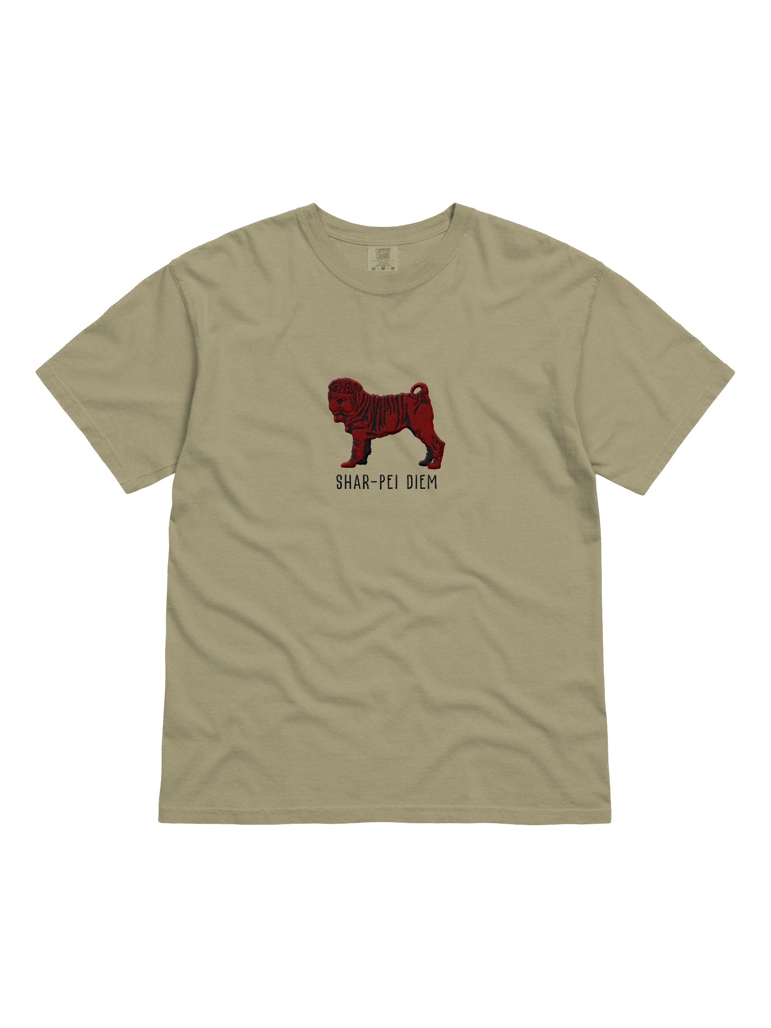 Shar-Pei Diem T-Shirt(Embroidered) of a Chinese Shar-Pei(Chocolate) product image (4)