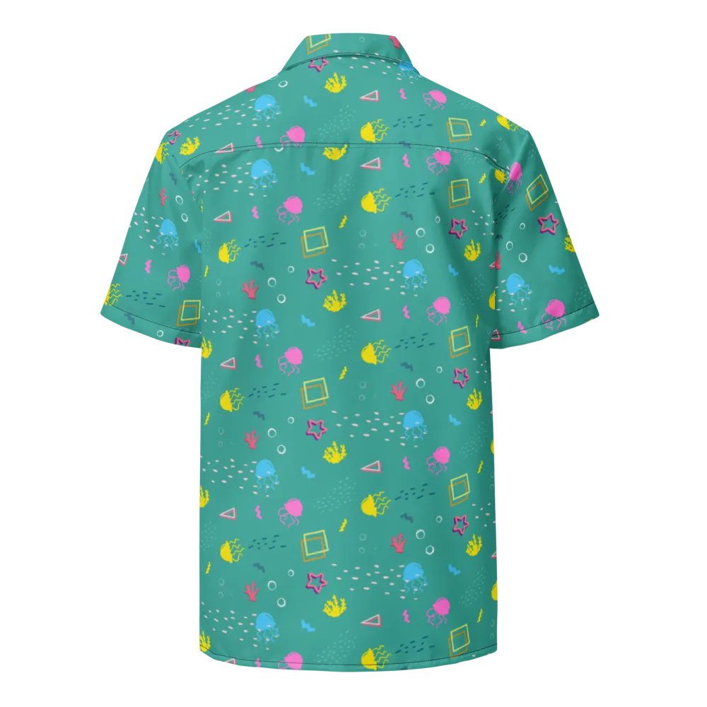Shifty Seas pattern button down shirt product image (4)