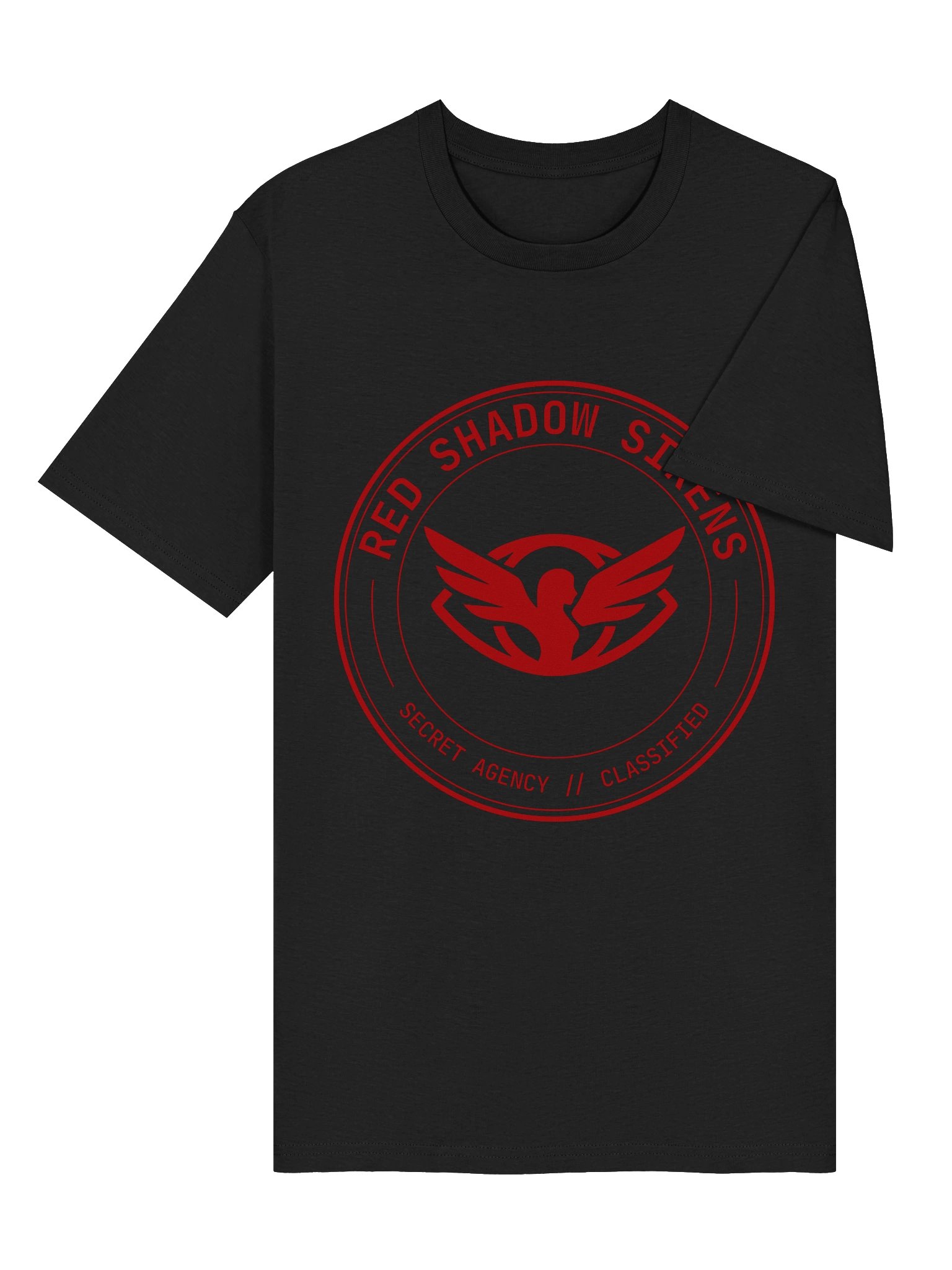 Organic cotton t-shirt (agency roundel logo, red) product image (6)
