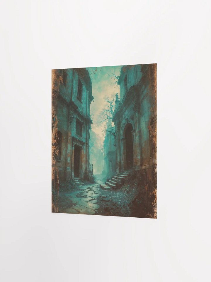 Misty Cobblestone Lane Poster product image (16)