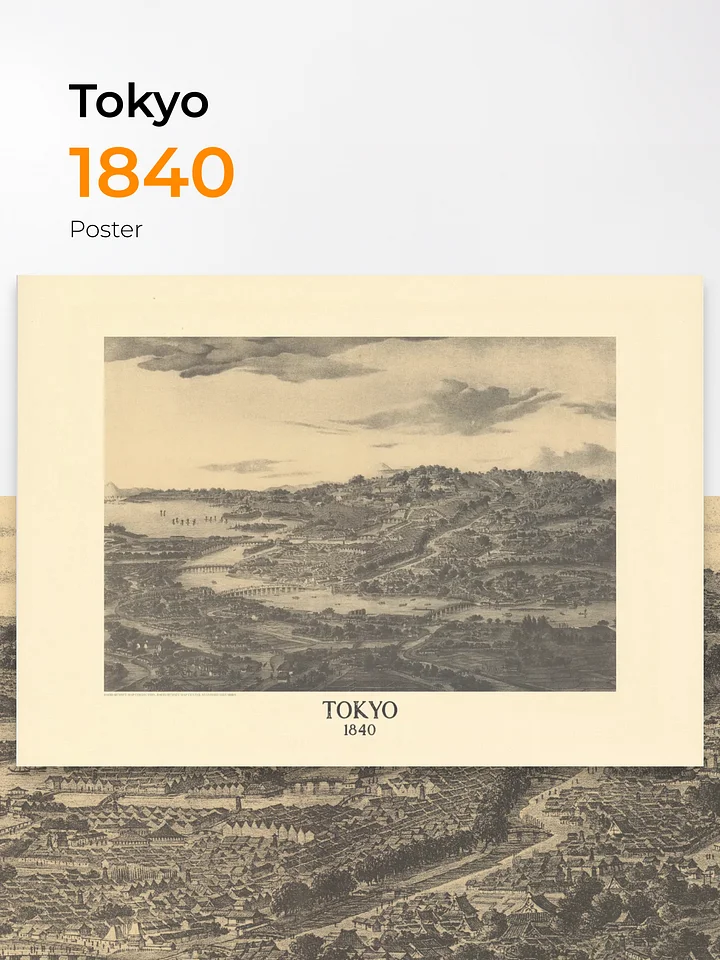 Tokyo 1840 (Unframed Poster Print) product image (1)