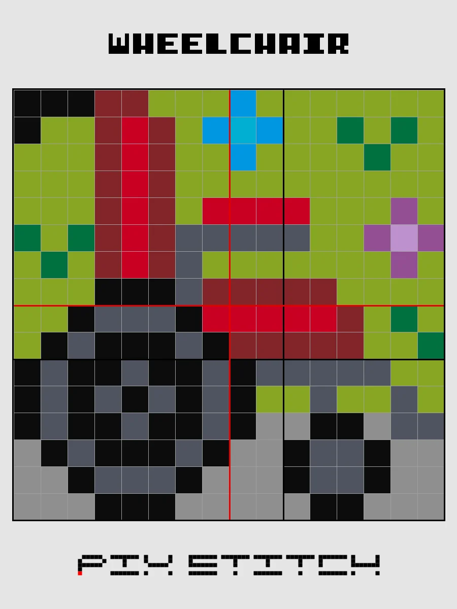 Wheelchair Pixel Art product image (2)