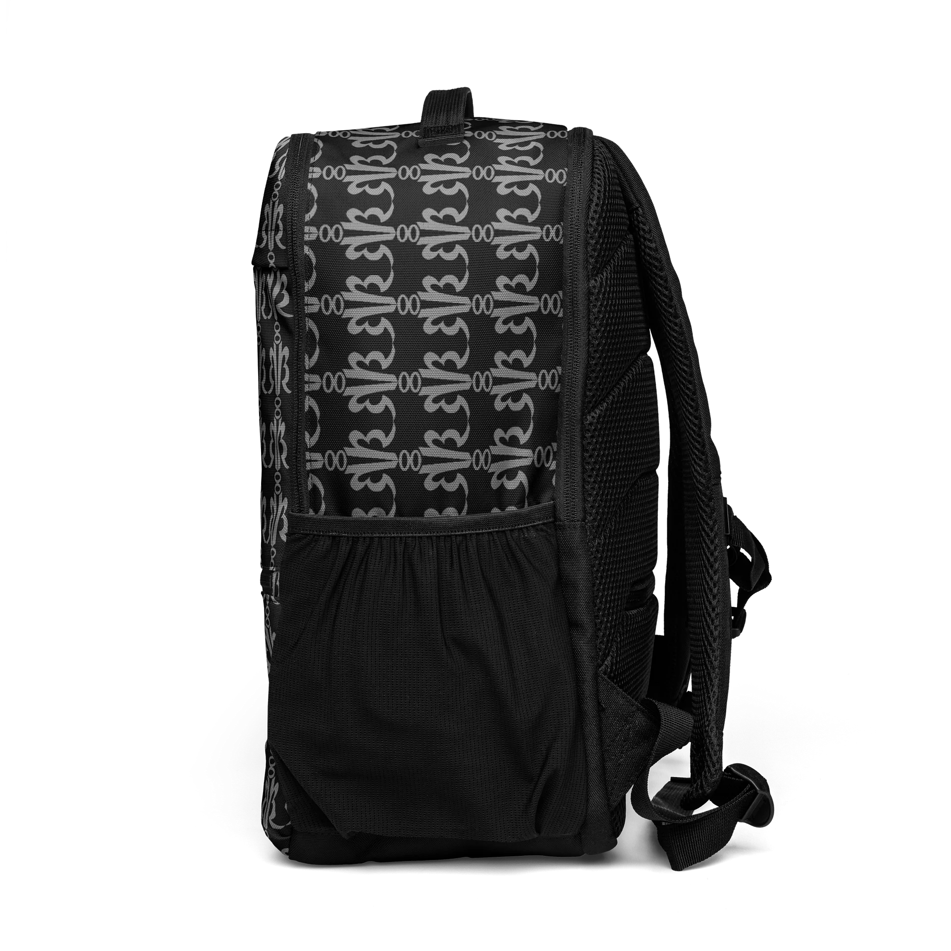 HB Script Pattern Print Camo Backpack product image (4)