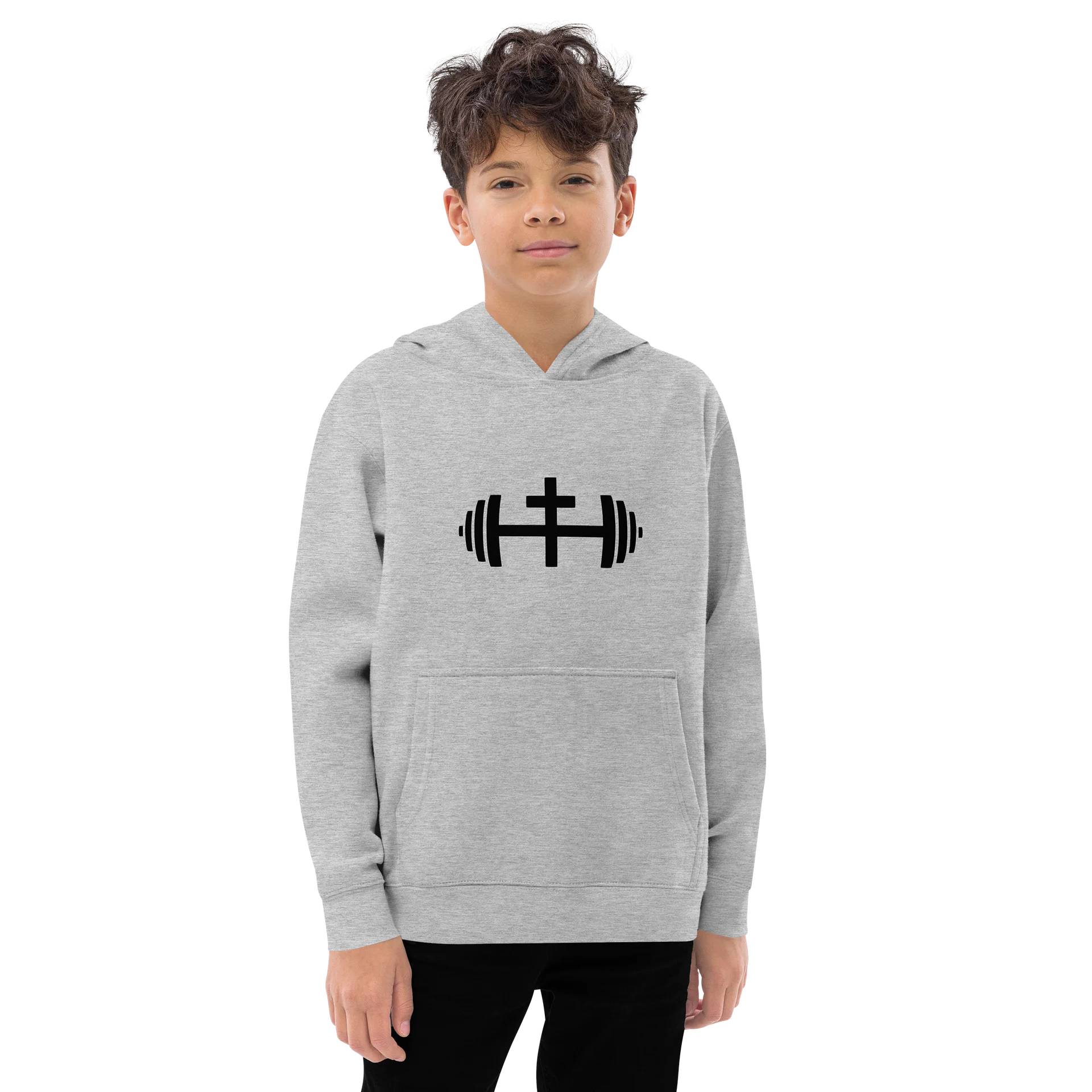 His House Kids Pullover Hoodie - Grey/White product image (1)