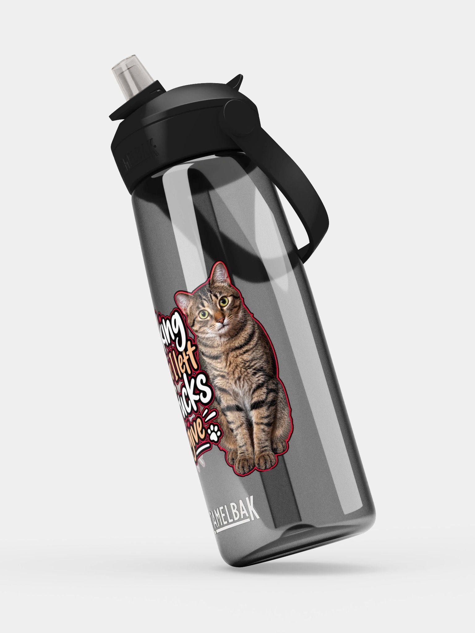Cat Attitude Flip Straw Bottle product image (2)