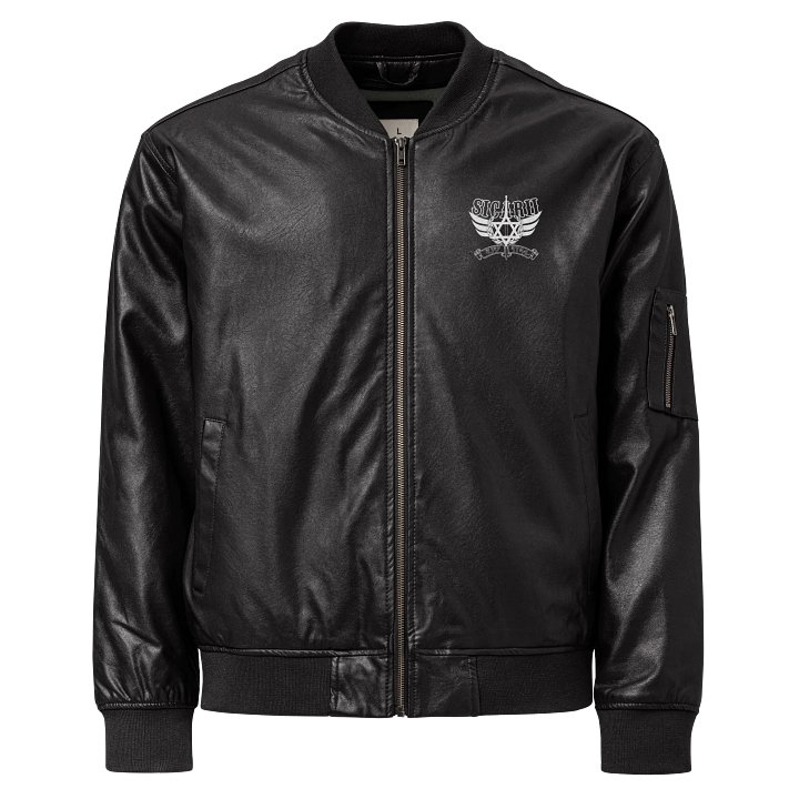Sicarii Faux Leather Bomber product image (1)
