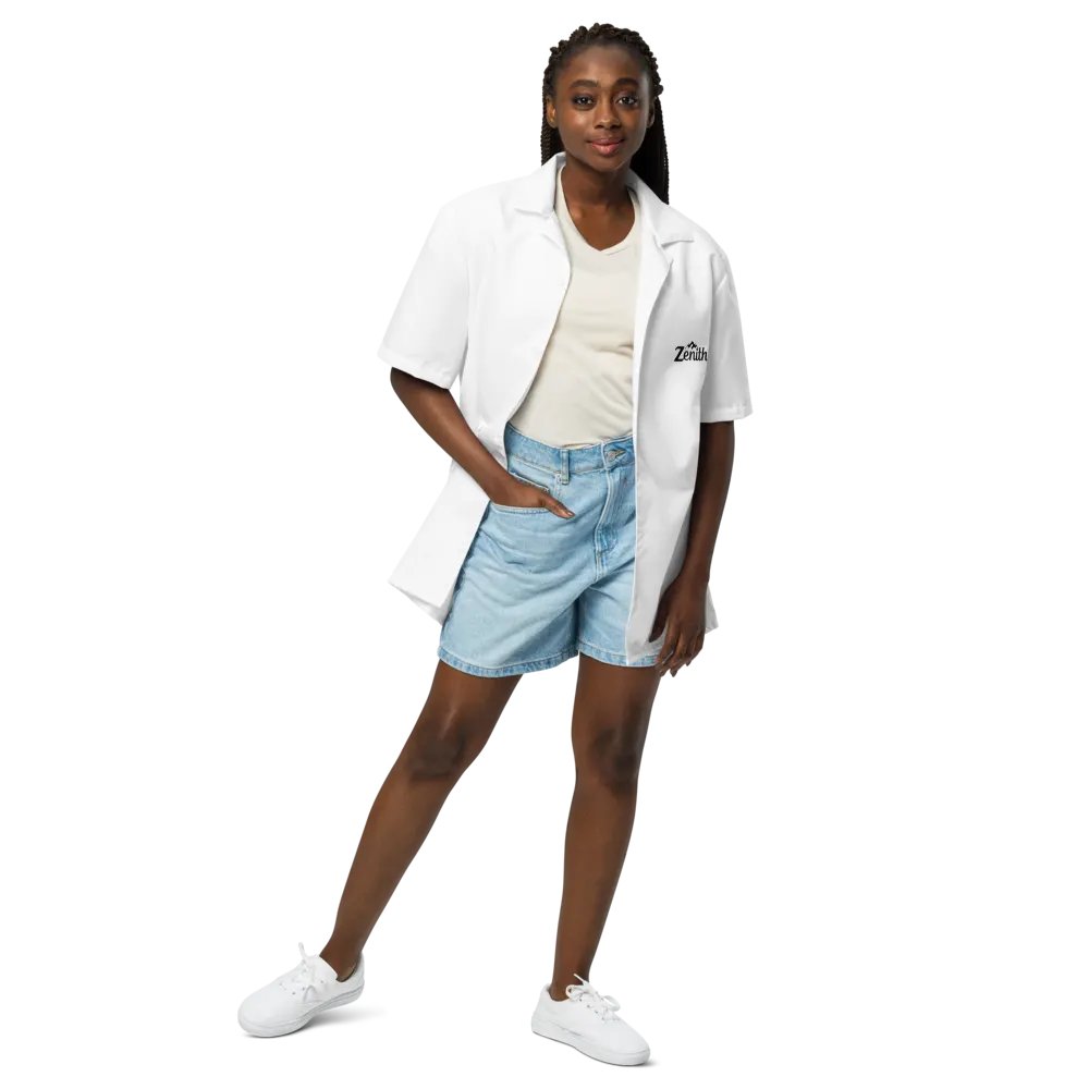 Zenith Unisex White Hawaiian Shirt - UPF50+ Sun Protection product image (4)