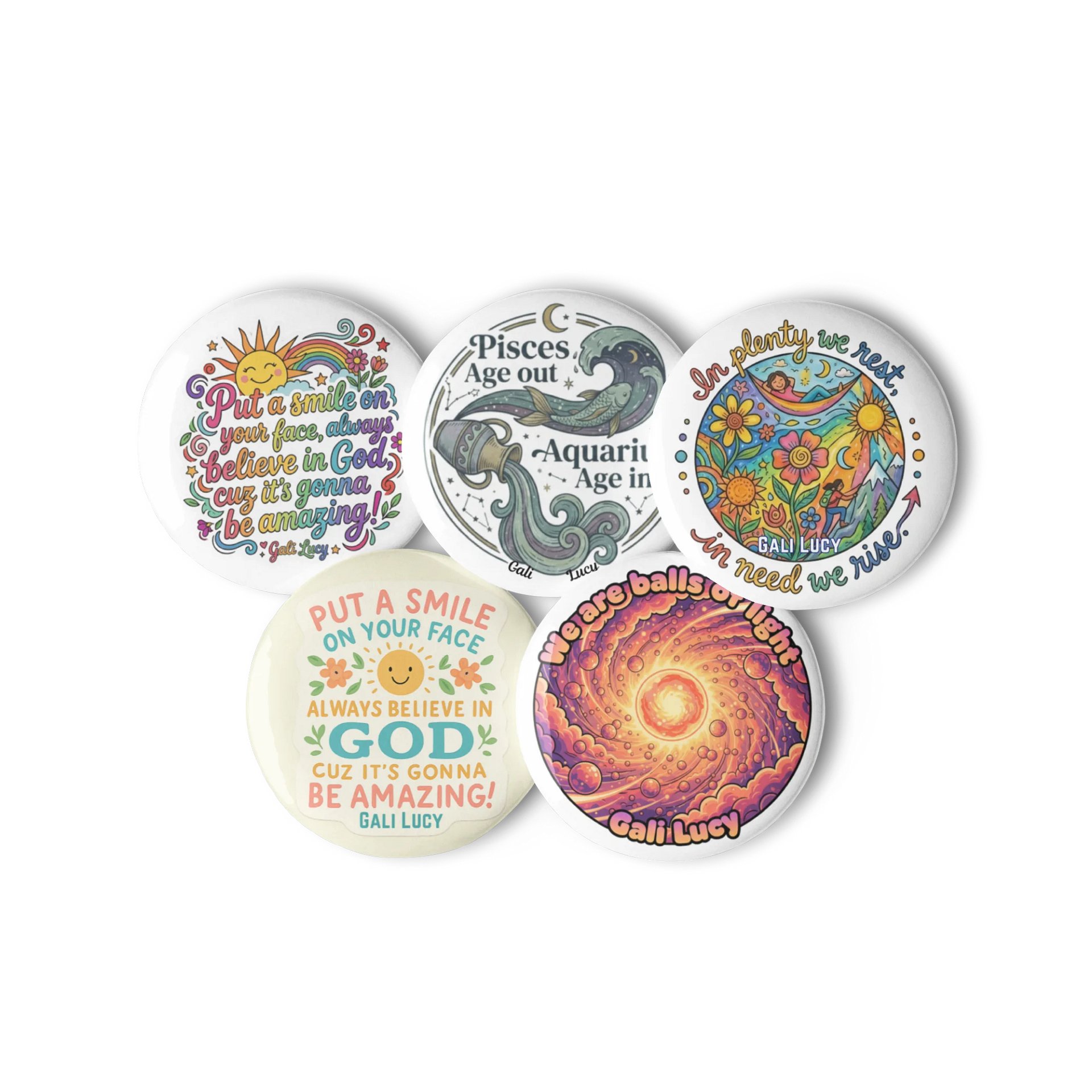 Set of 5 Pins - Style 2 product image (1)