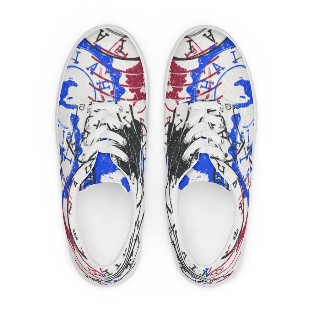 Haitian Stamp Collection Men's Canvas Shoes product image (4)
