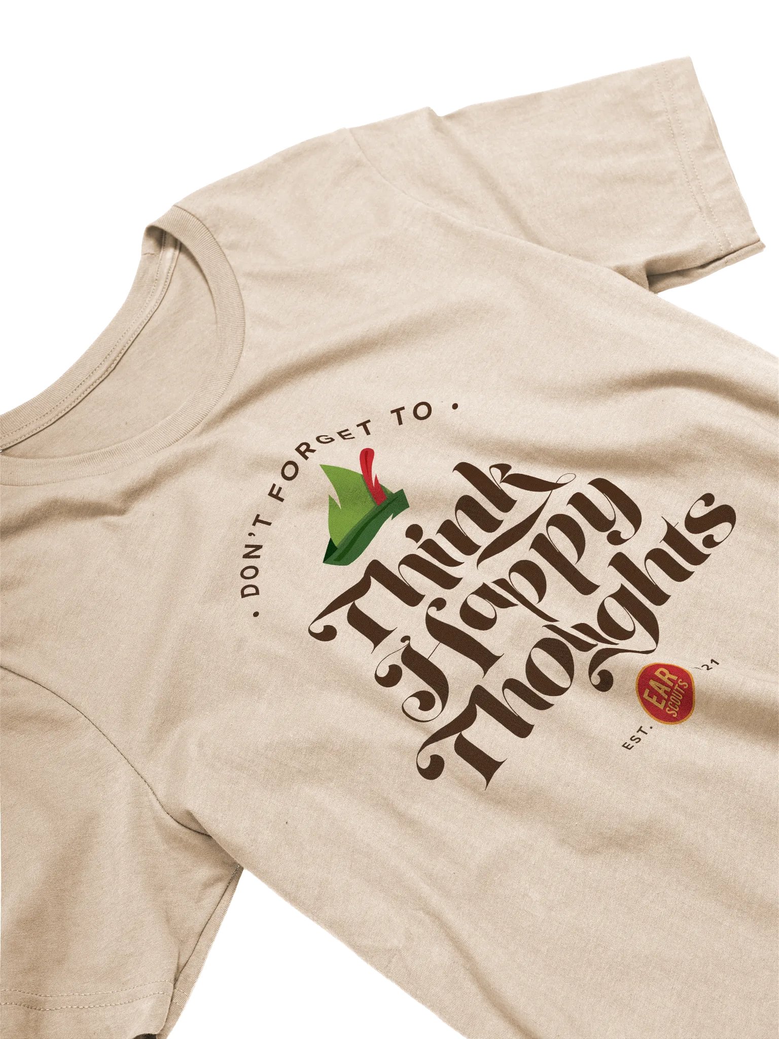 Think Happy Thoughts Tee (Natural) product image (2)