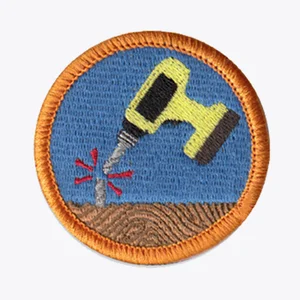 Broken Drill Bit (de)Merit Badge product image (1)