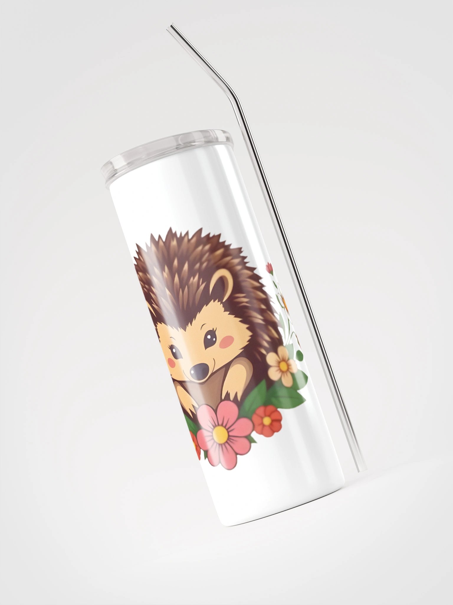 Floral Hedgehog Stainless Steel Tumbler product image (3)