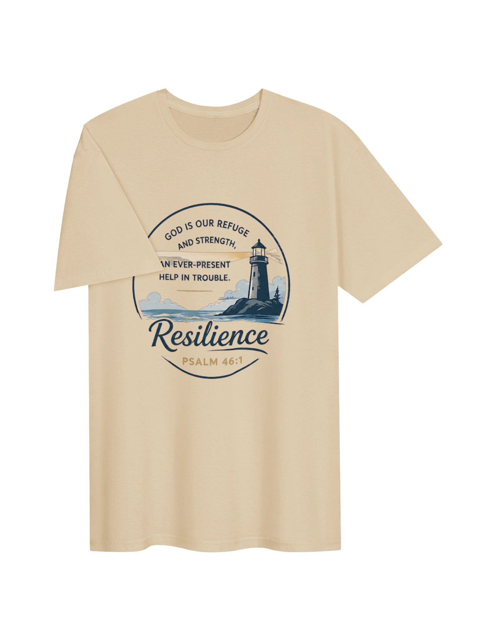 God Is Our Refuge Resilience Men’s Tee product image (3)