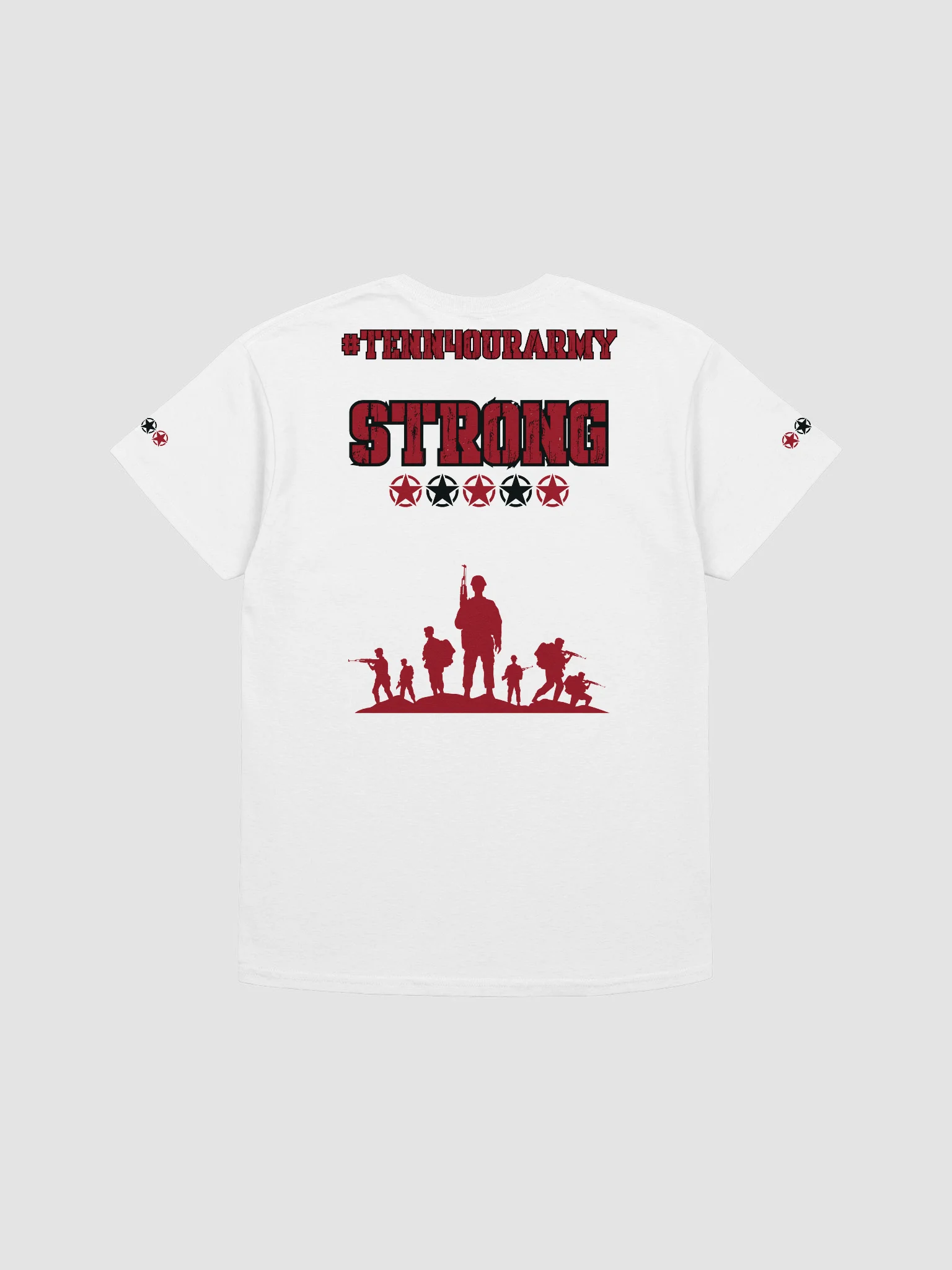 #TeNN4OURARMY T-Shirt - Red & White product image (5)