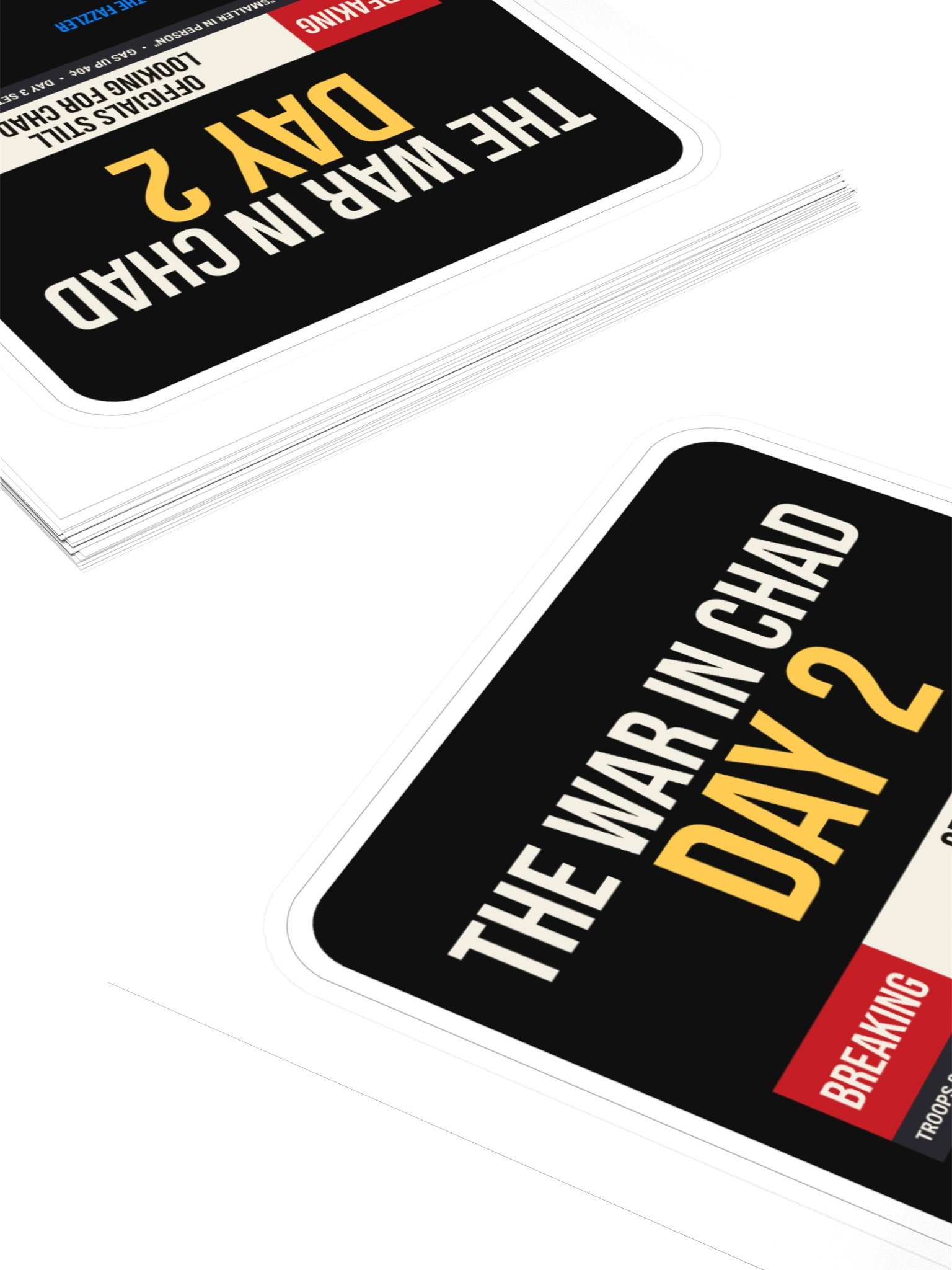 The War in Chad: Day 2 Sticker product image (4)