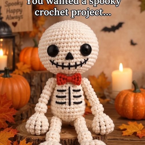 💀🧶 Meet your new Halloween crochet project!

Want to make your own adorable spooky skeleton?

This beginner-friendly crochet ...
