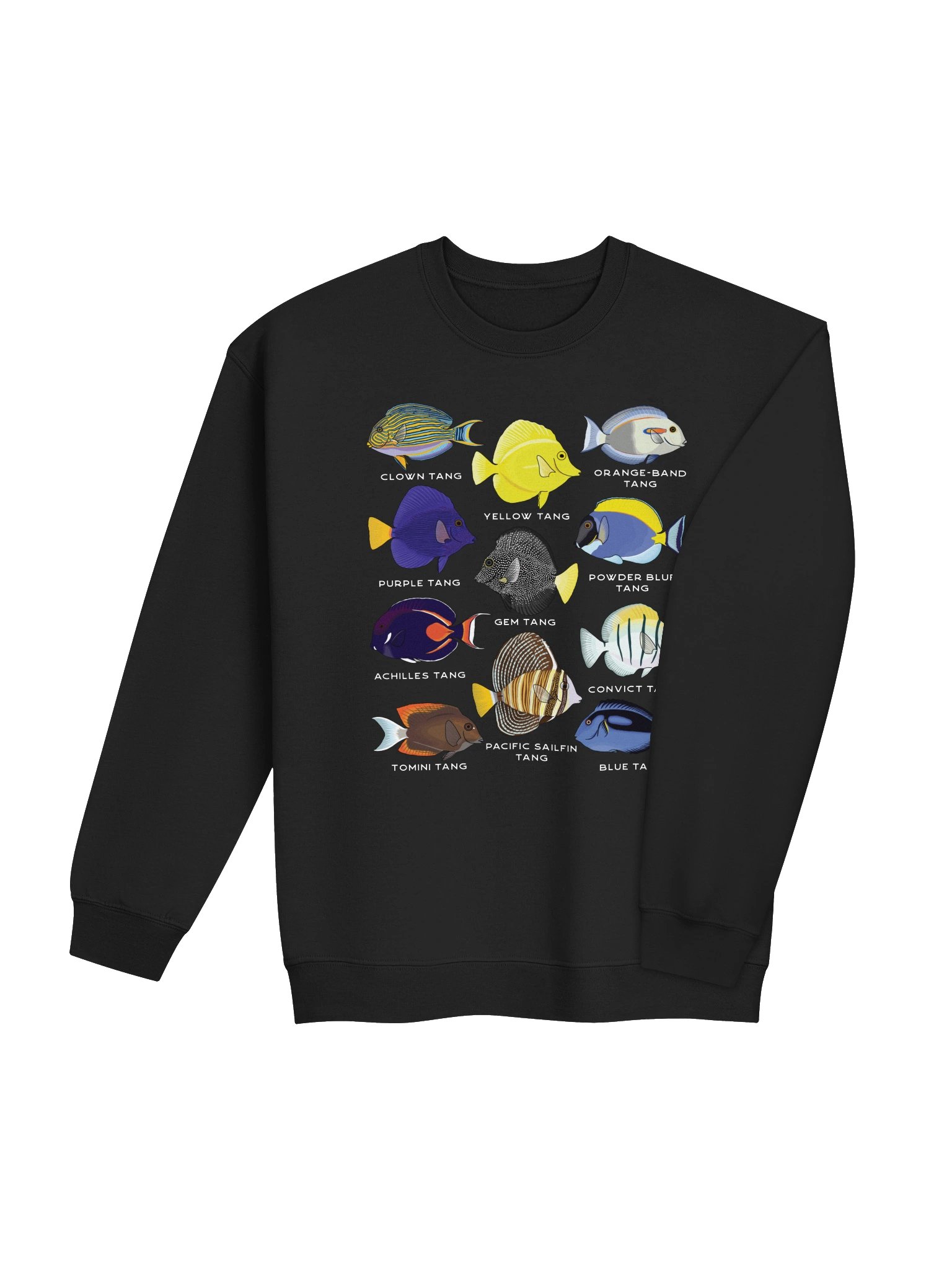 Tang Police(Front and Back Prints) Sweatshirt for Reef Aquarium Lovers product image (9)
