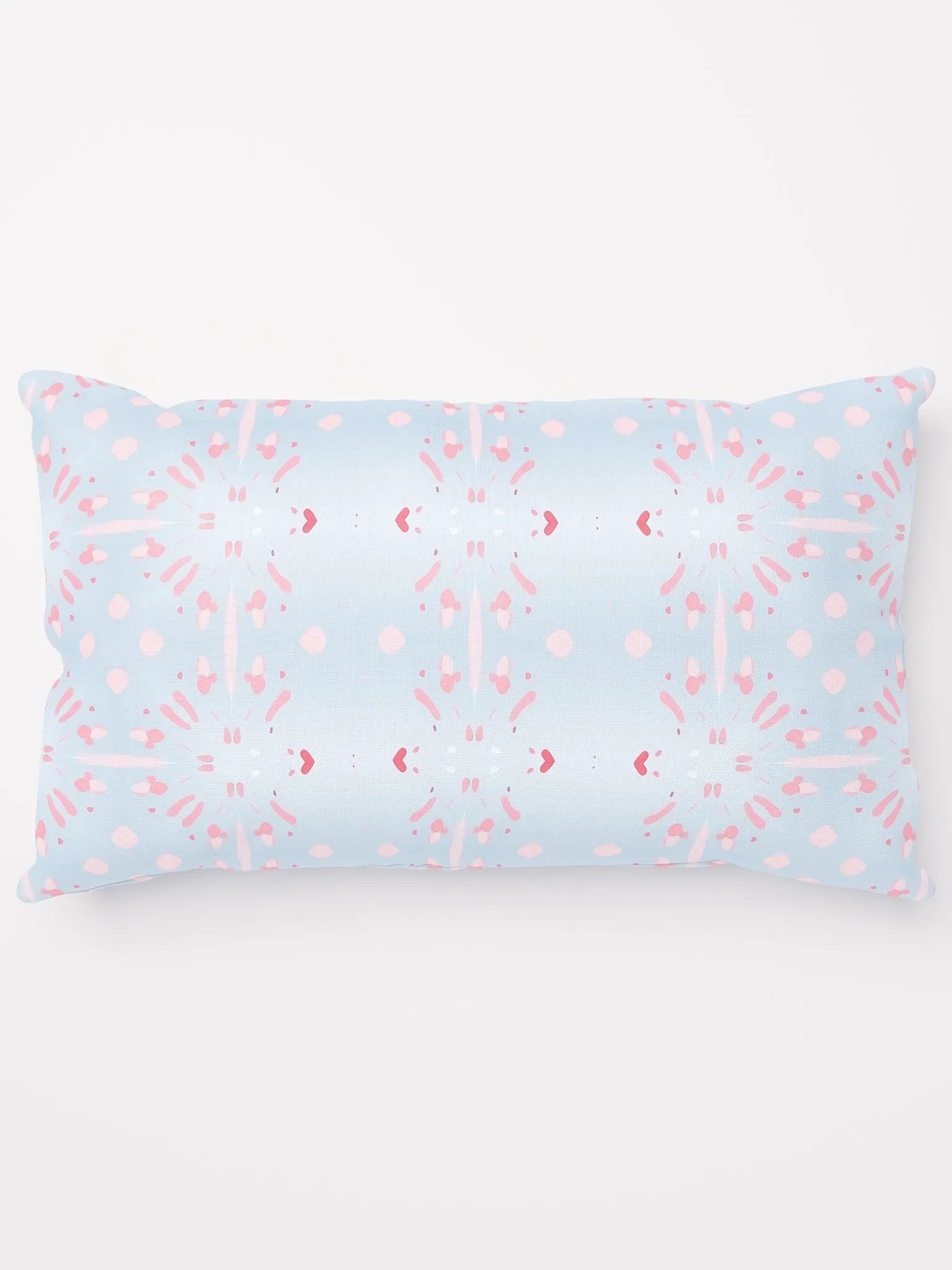 Pink Splashes & Red Hearts Pillow product image (5)
