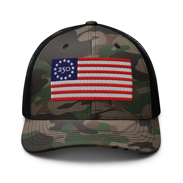 UnR 250 Years of Freedom Camo Trucker Hat product image (1)