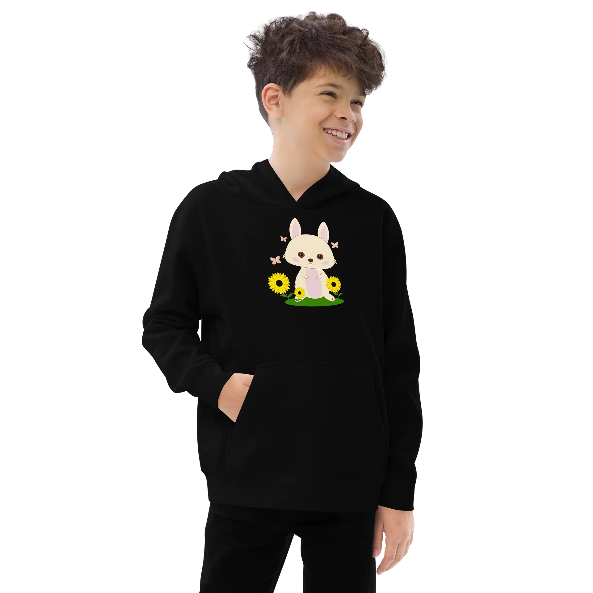 Soft Paws & Petals Rabbit Youth Pullover product image (2)