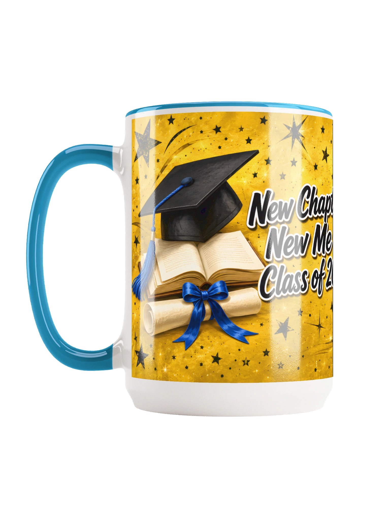 "New Chapter New Me" Graduation Mug — Gold Wrap product image (18)