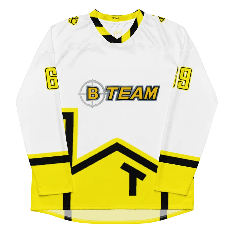 B-Team Sting Jersey - White And Yellow - YourNameHere product image (3)
