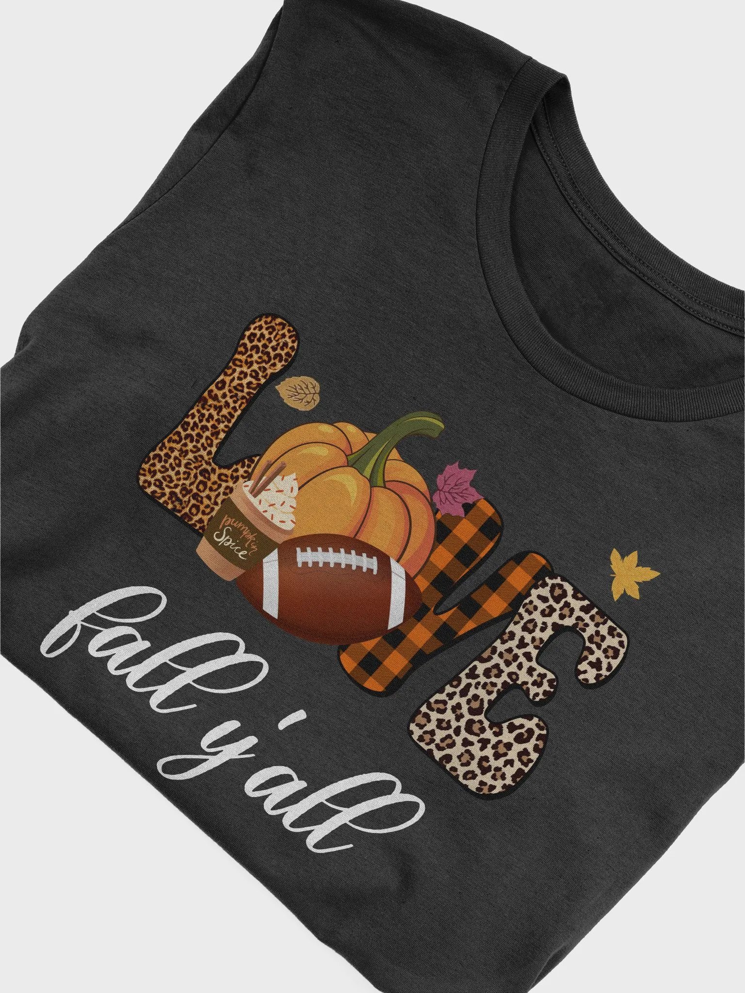 Love Fall Y'all Football Pumpkin Spice Unisex T-Shirt product image (6)