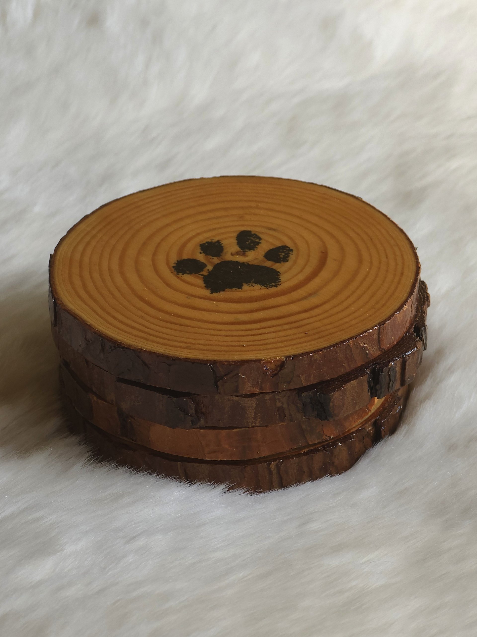 Non-Slip Coasters - Rustic Wood Slab product image (6)