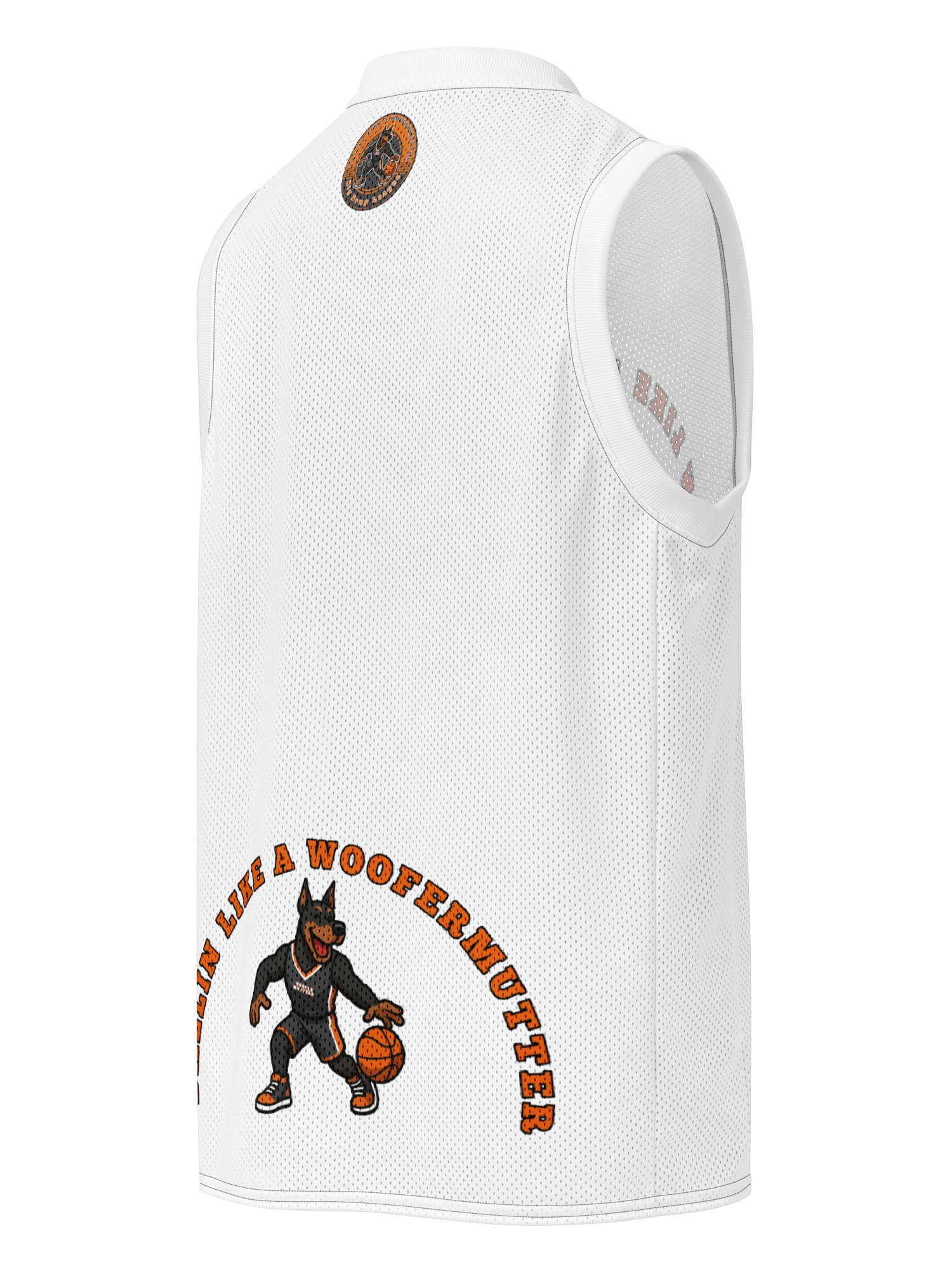 Ballin Like A WooferMutter™ Doberman Premium Basketball Jersey product image (4)