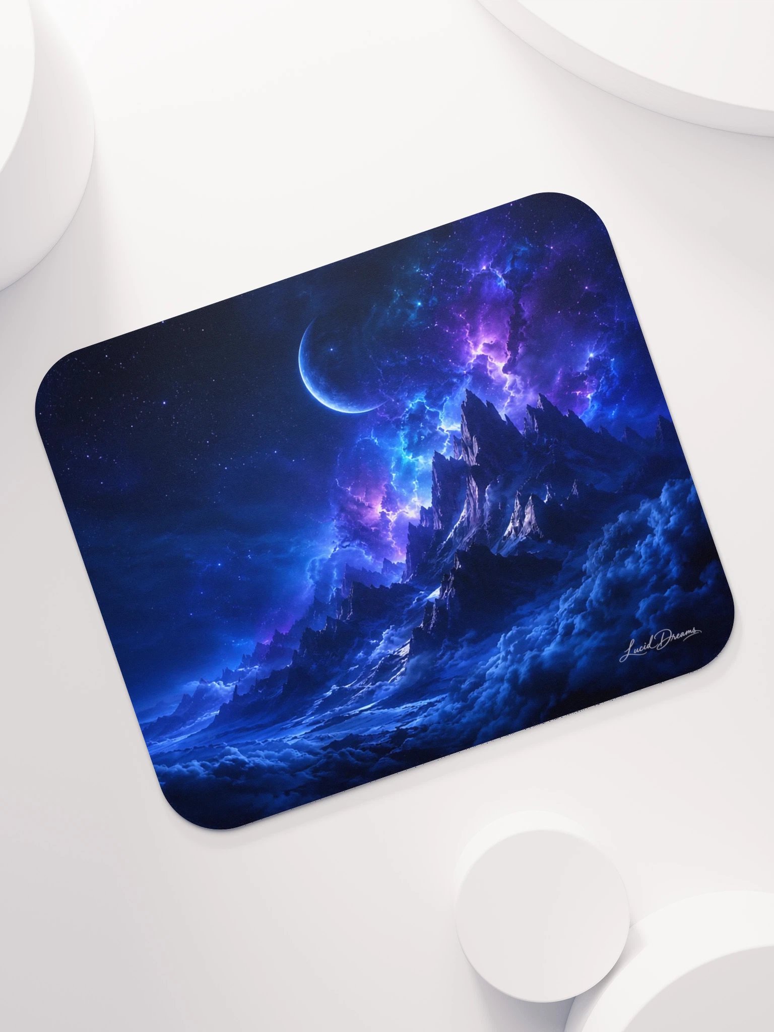 Crescent over the Blue Mountains Mousepad product image (7)